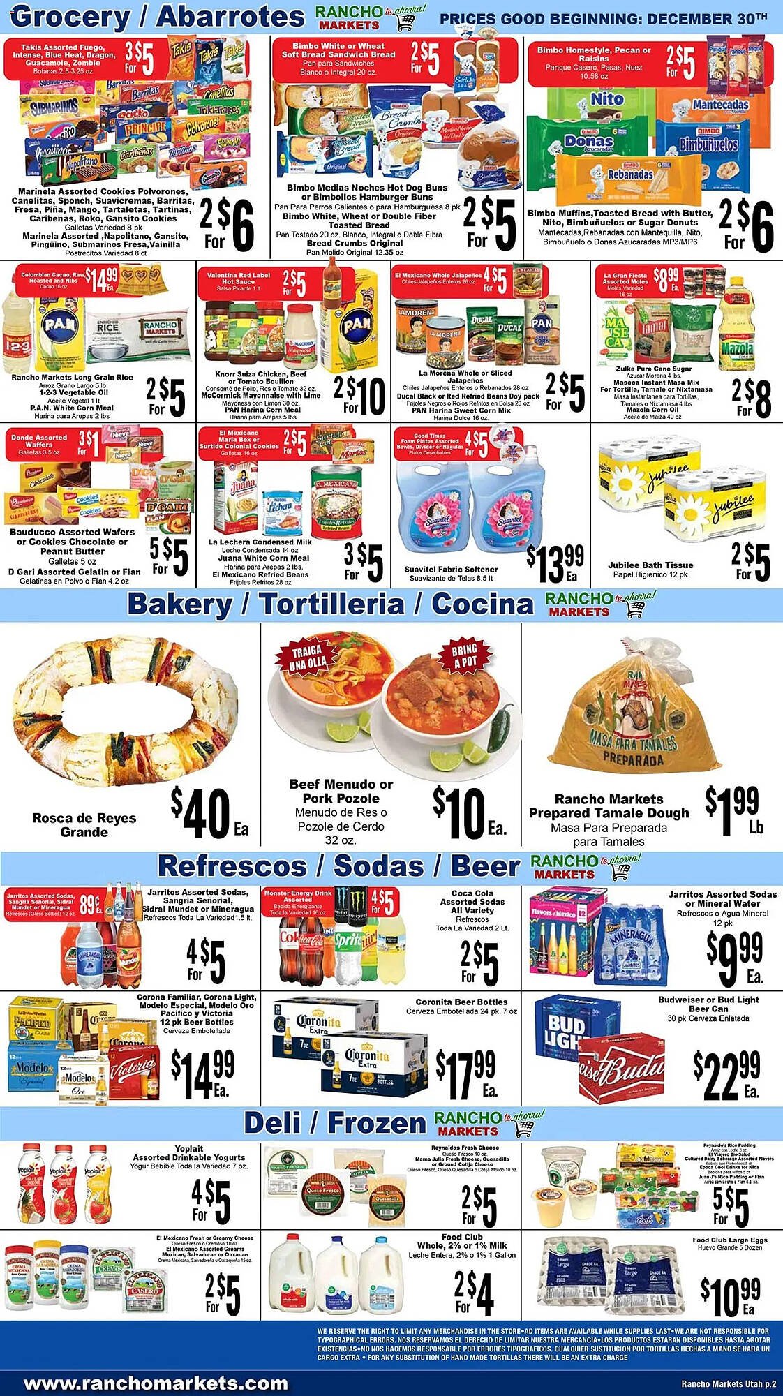 Rancho Markets weekly ad