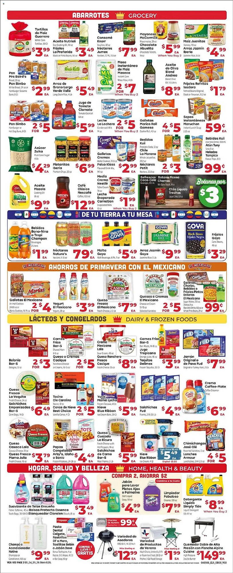 Supermercado El Rancho weekly ad