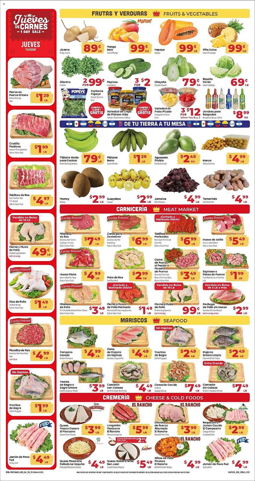 Supermercado El Rancho weekly ad