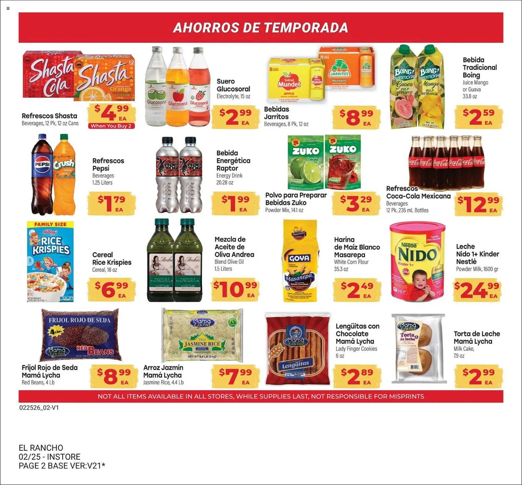 Supermercado El Rancho weekly ad