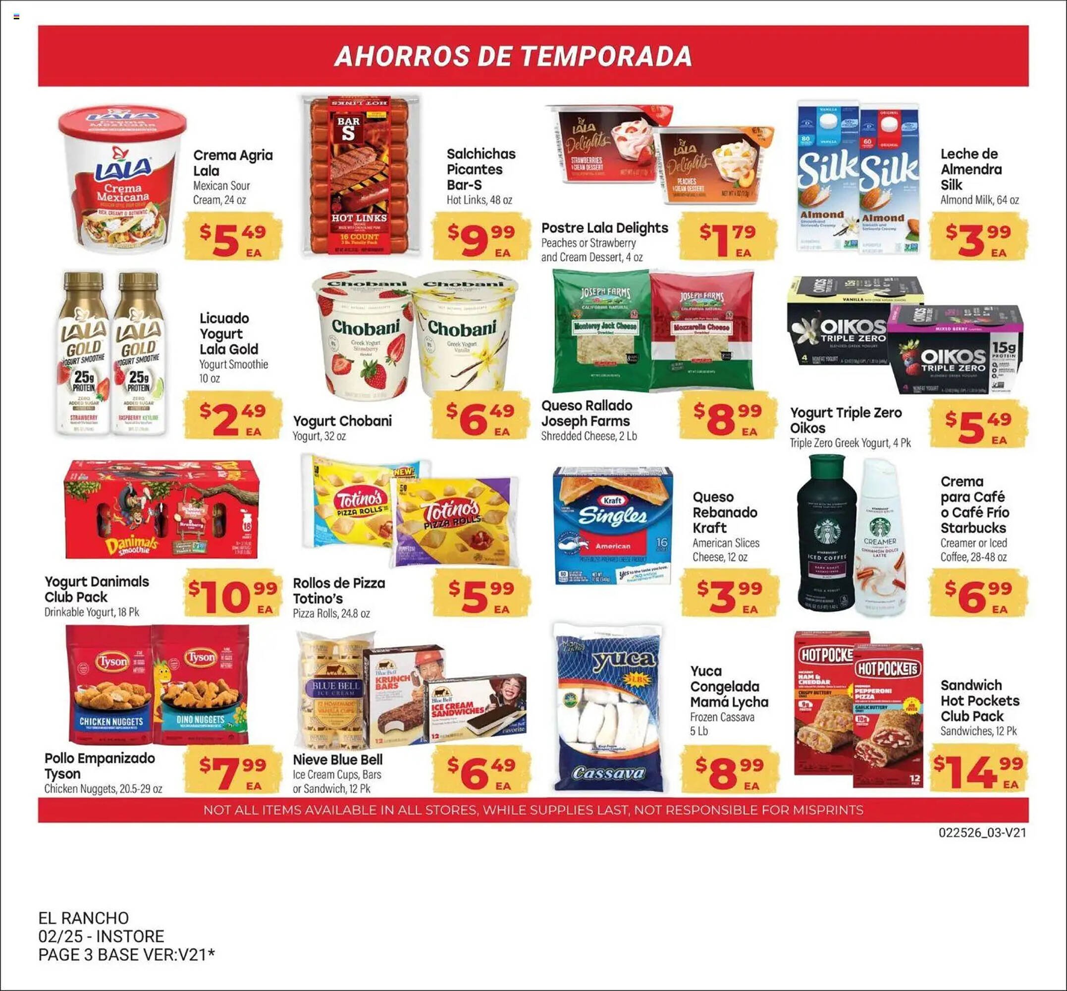 Supermercado El Rancho weekly ad