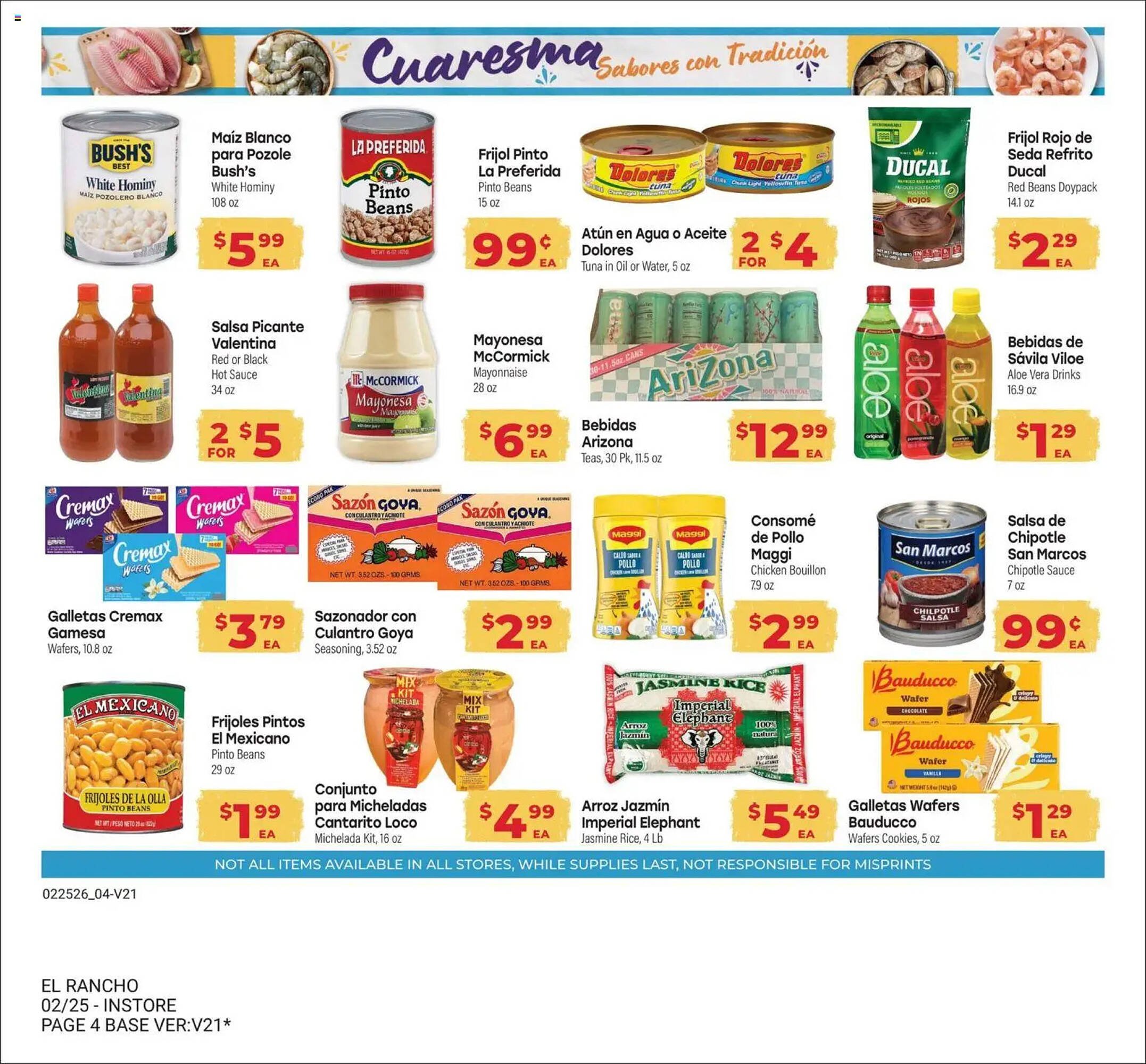 Supermercado El Rancho weekly ad