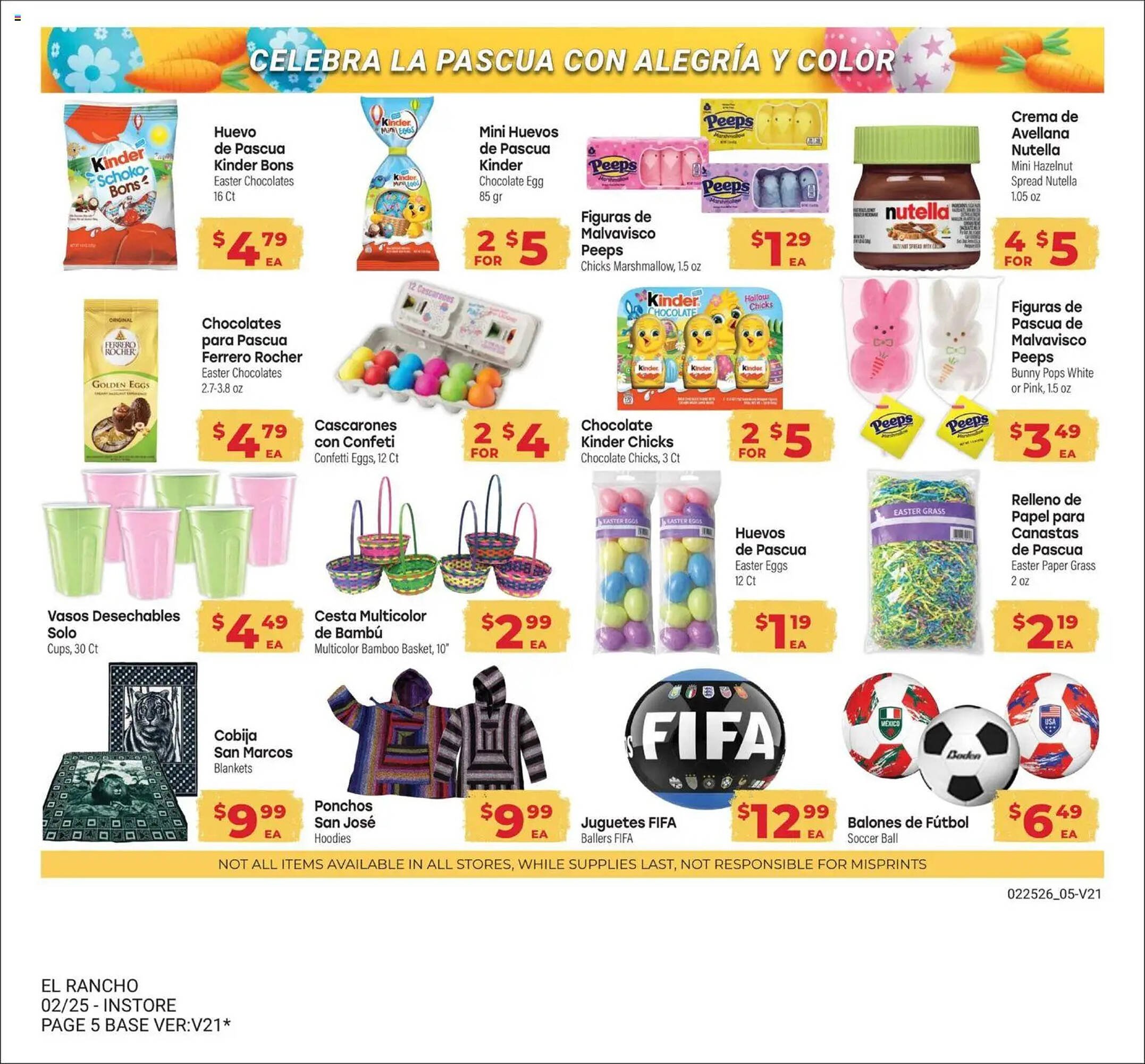 Supermercado El Rancho weekly ad