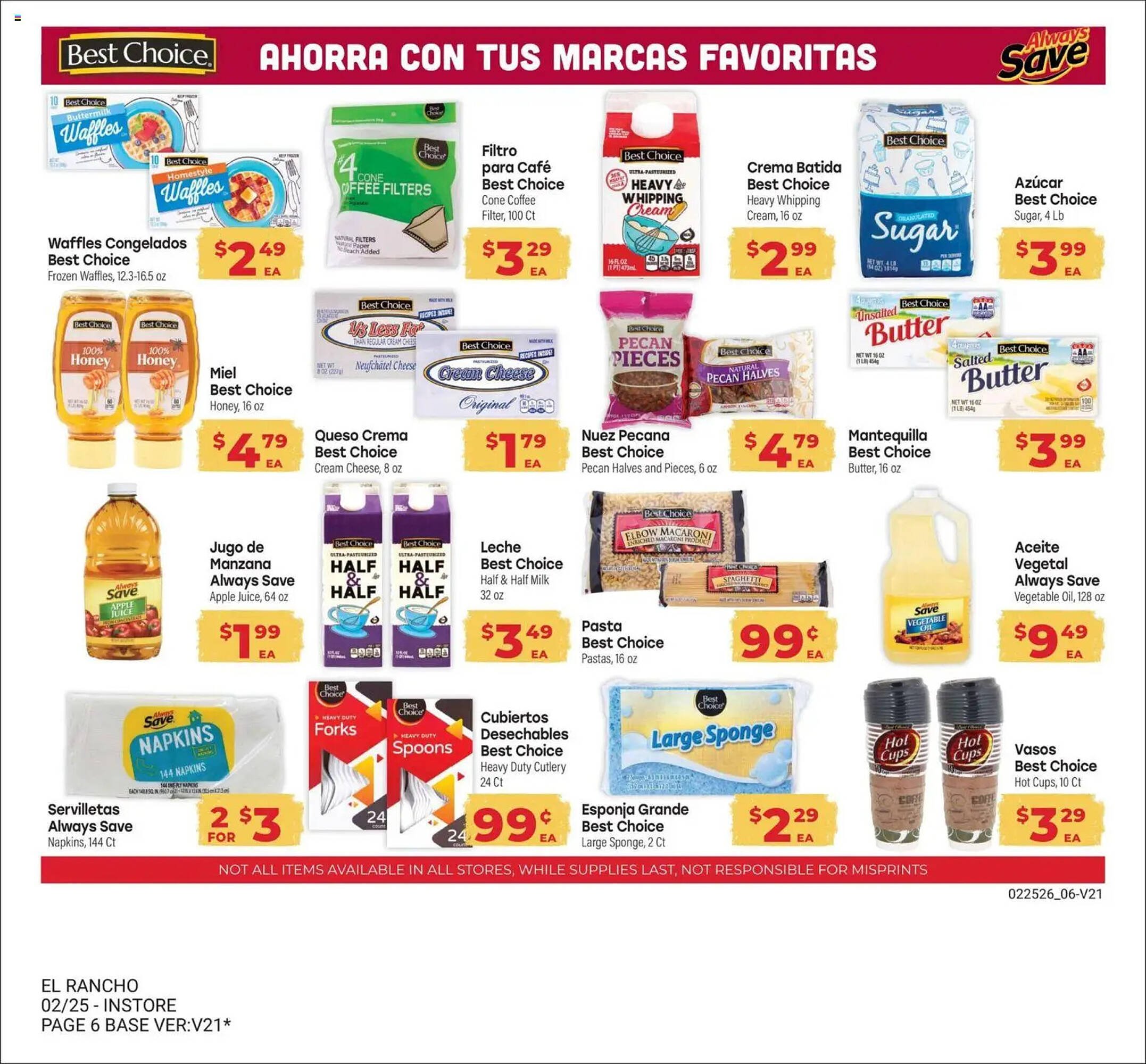 Supermercado El Rancho weekly ad