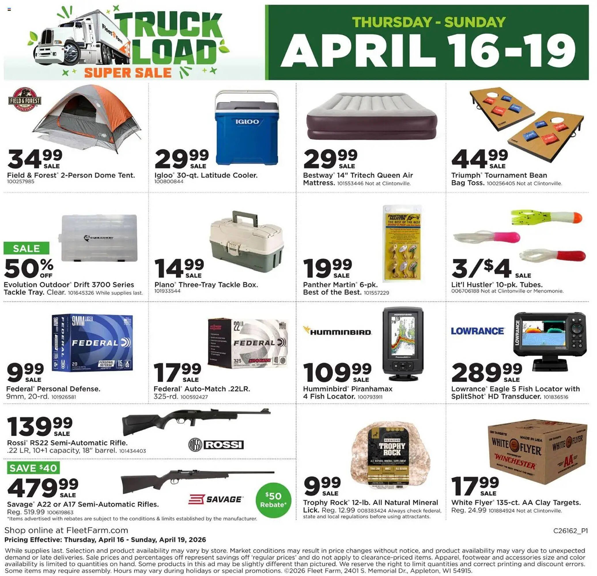 Mills Fleet Farm weekly ad