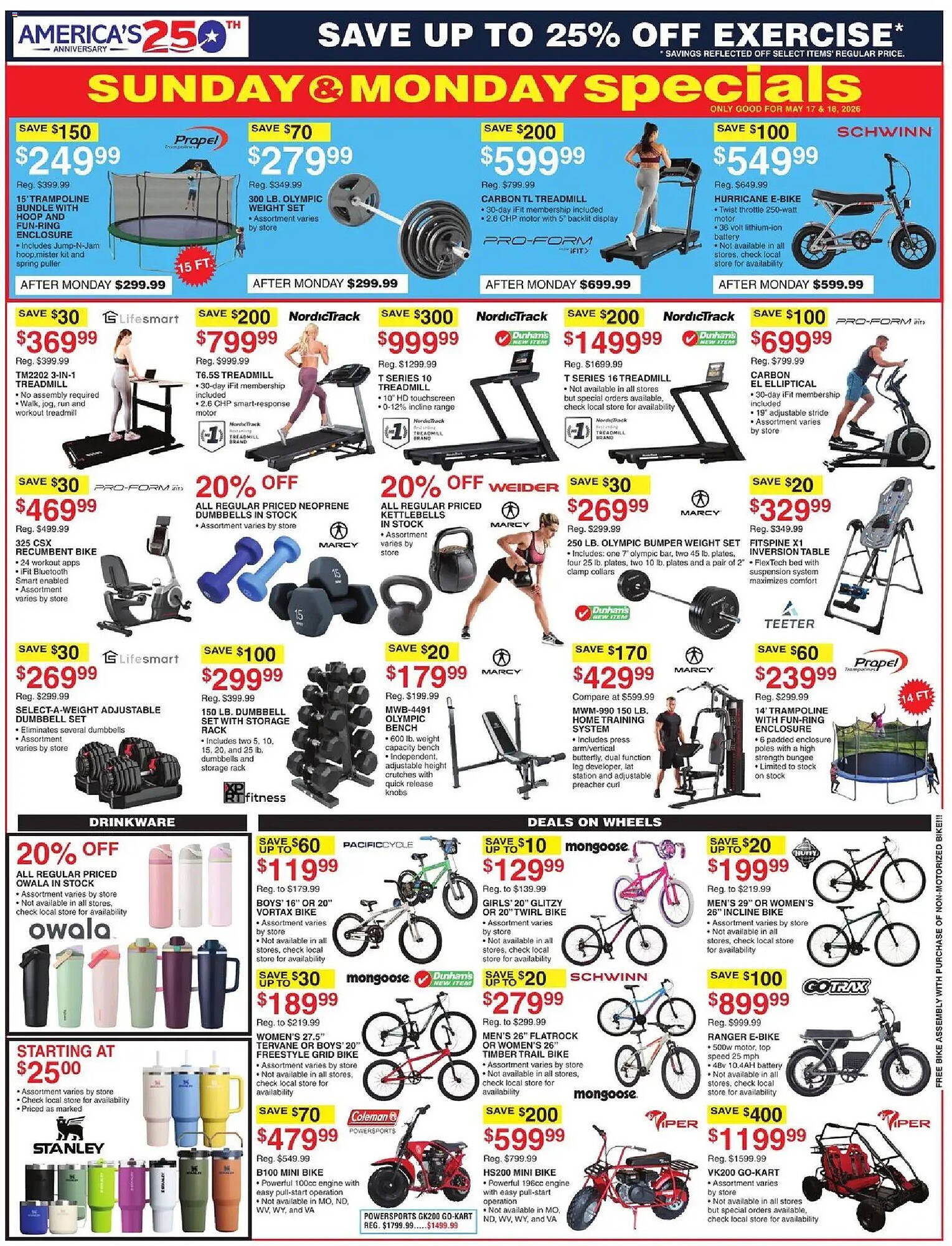Dunham's Sports weekly ad