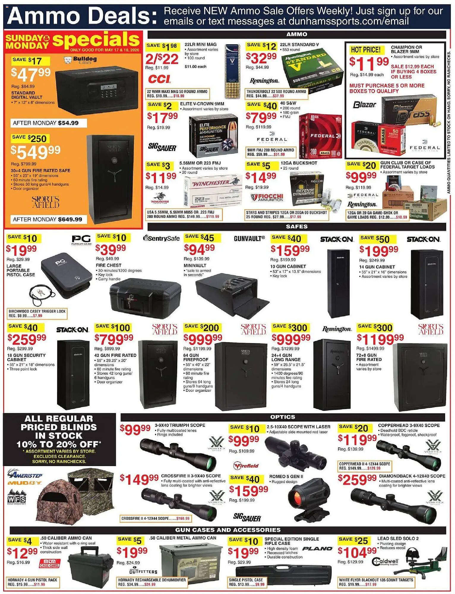 Dunham's Sports weekly ad