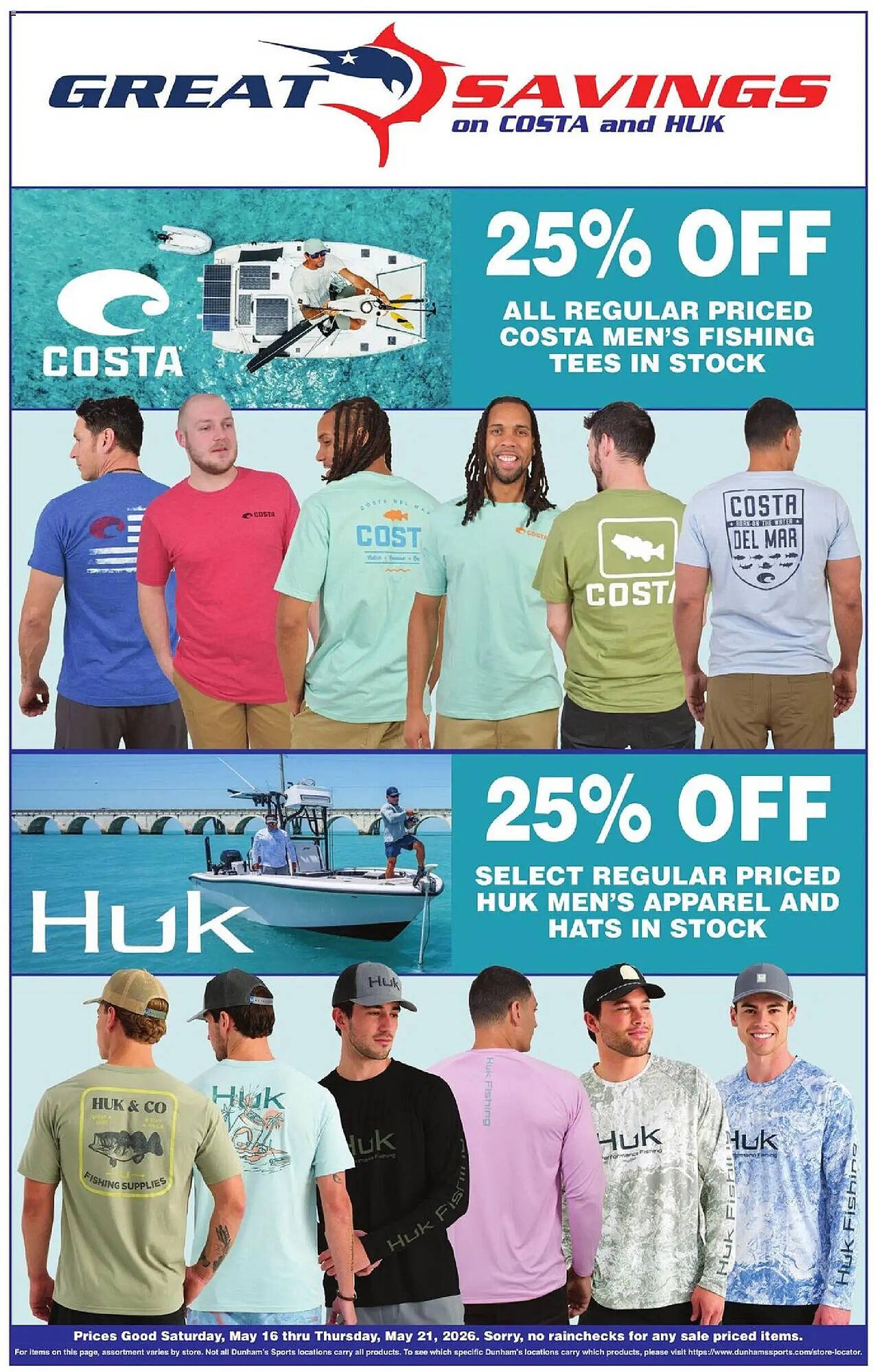 Dunham's Sports weekly ad