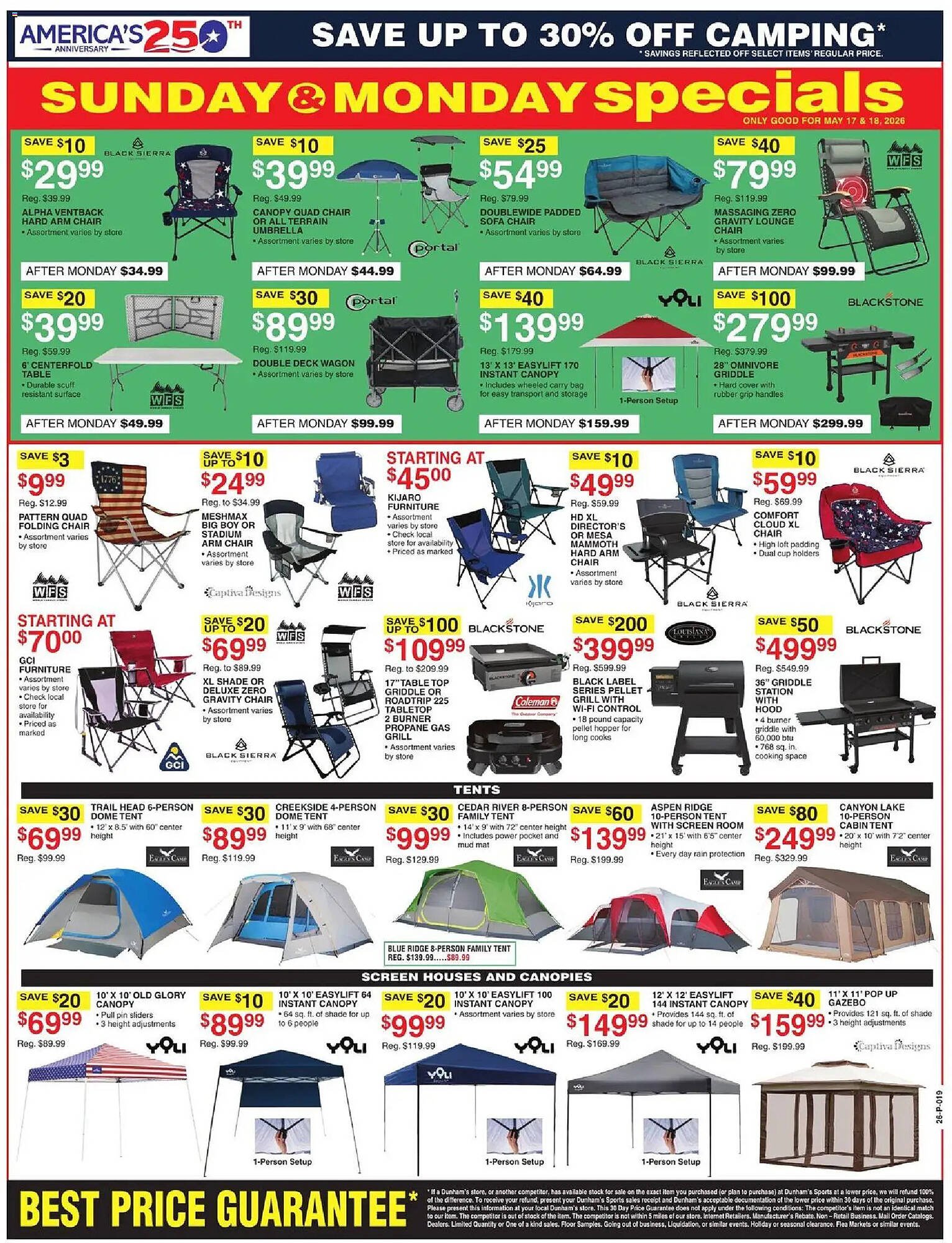 Dunham's Sports weekly ad
