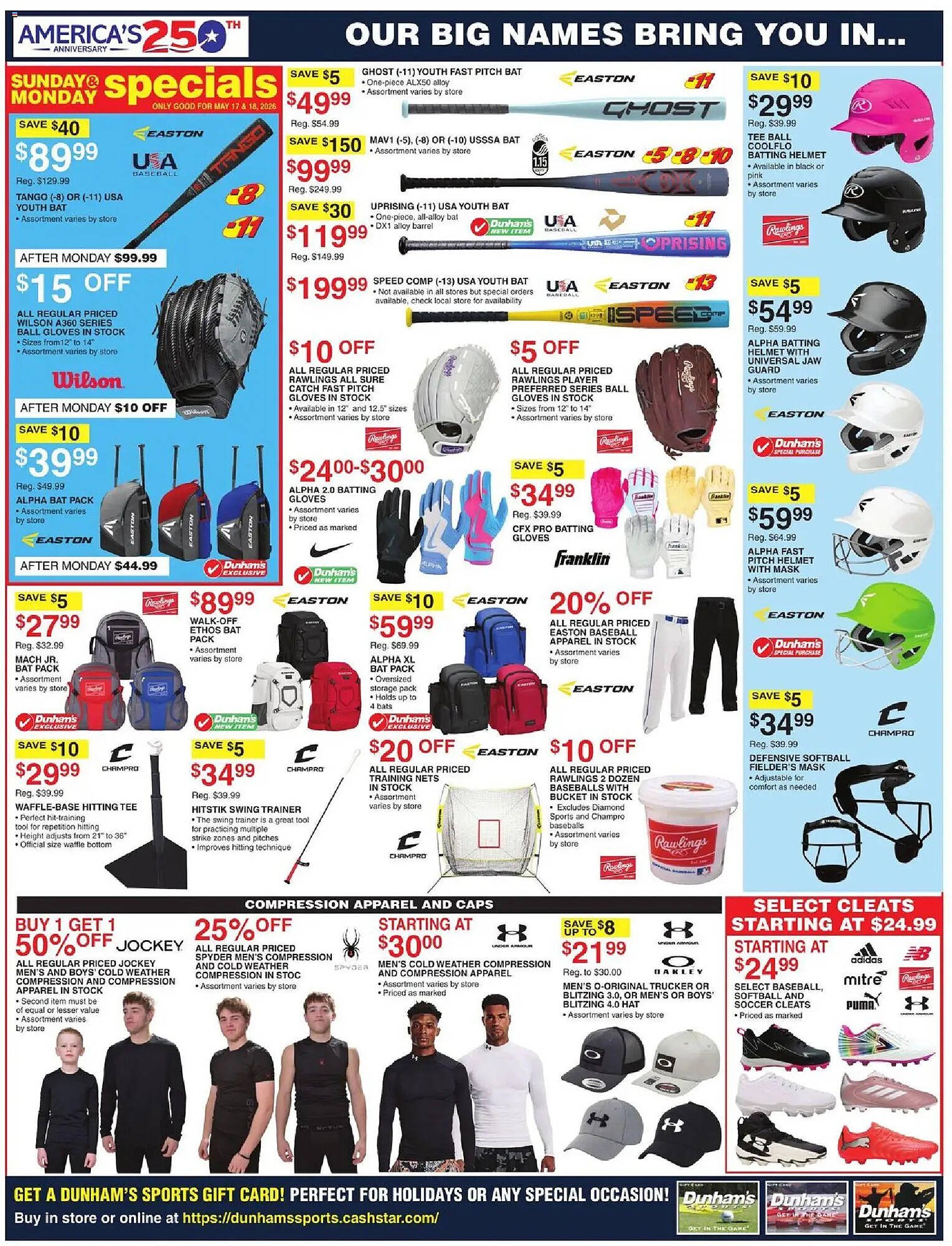 Dunham's Sports weekly ad