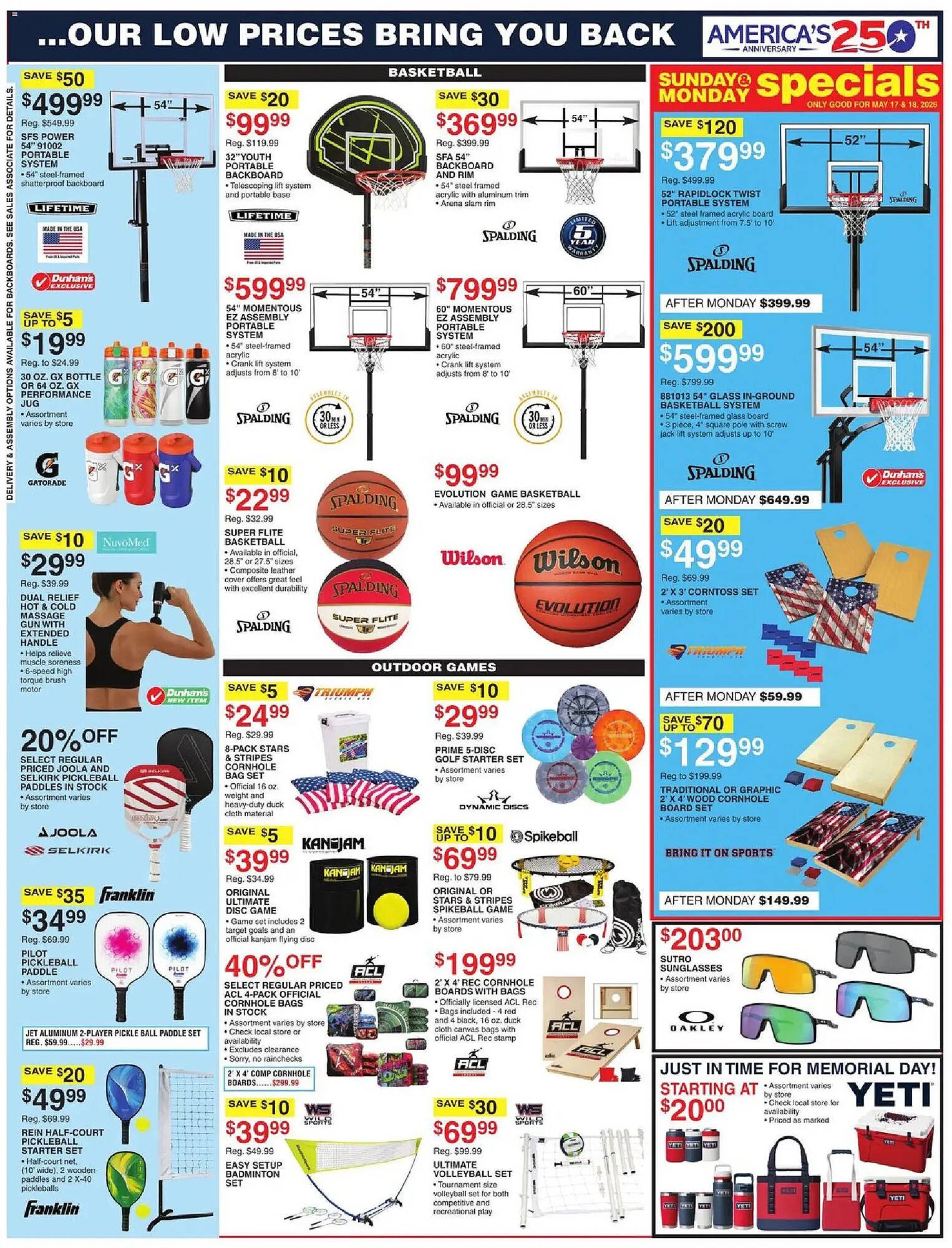 Dunham's Sports weekly ad