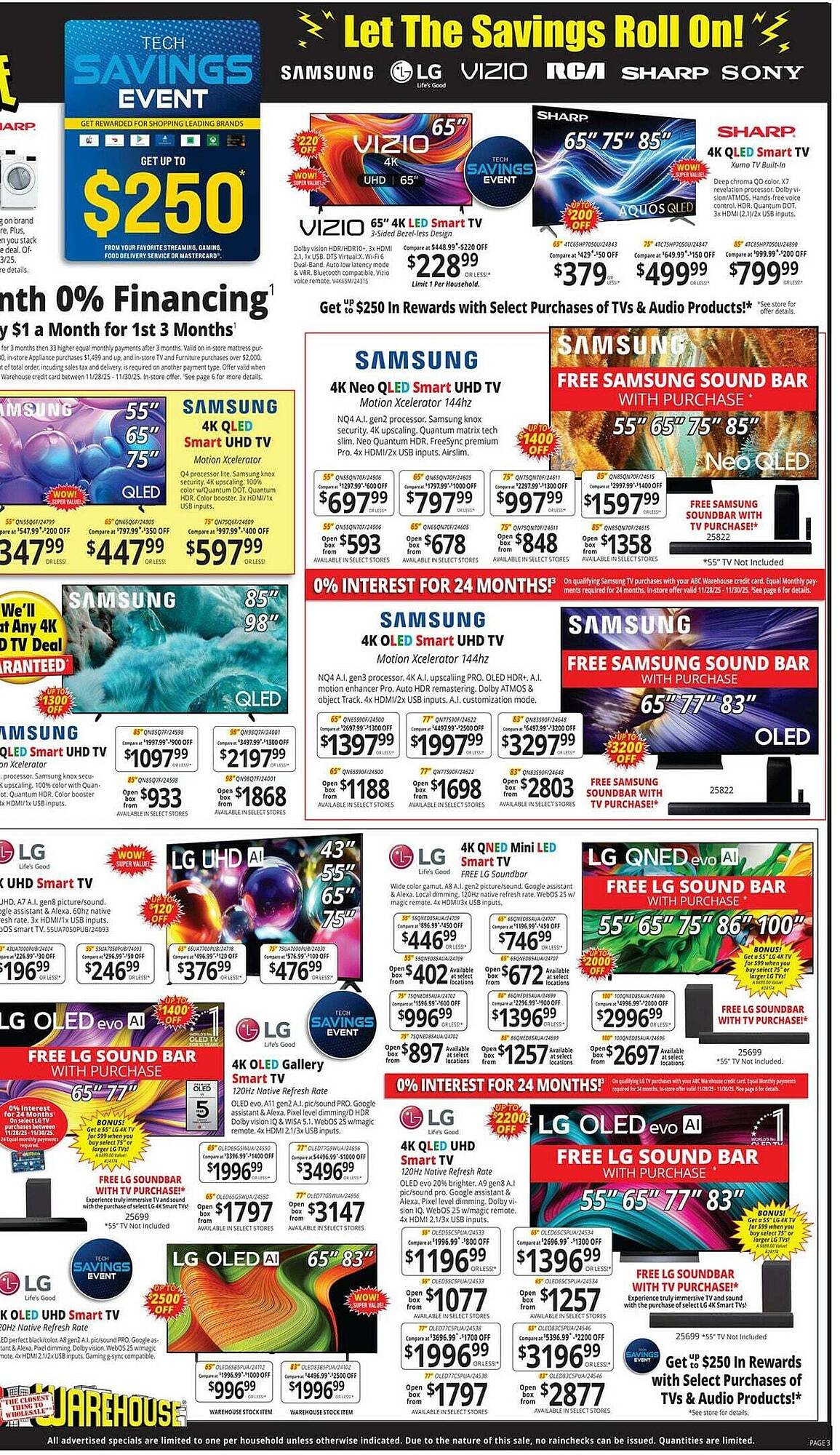 ABC Warehouse weekly ad (2025-11-23 - 2025-11-29)