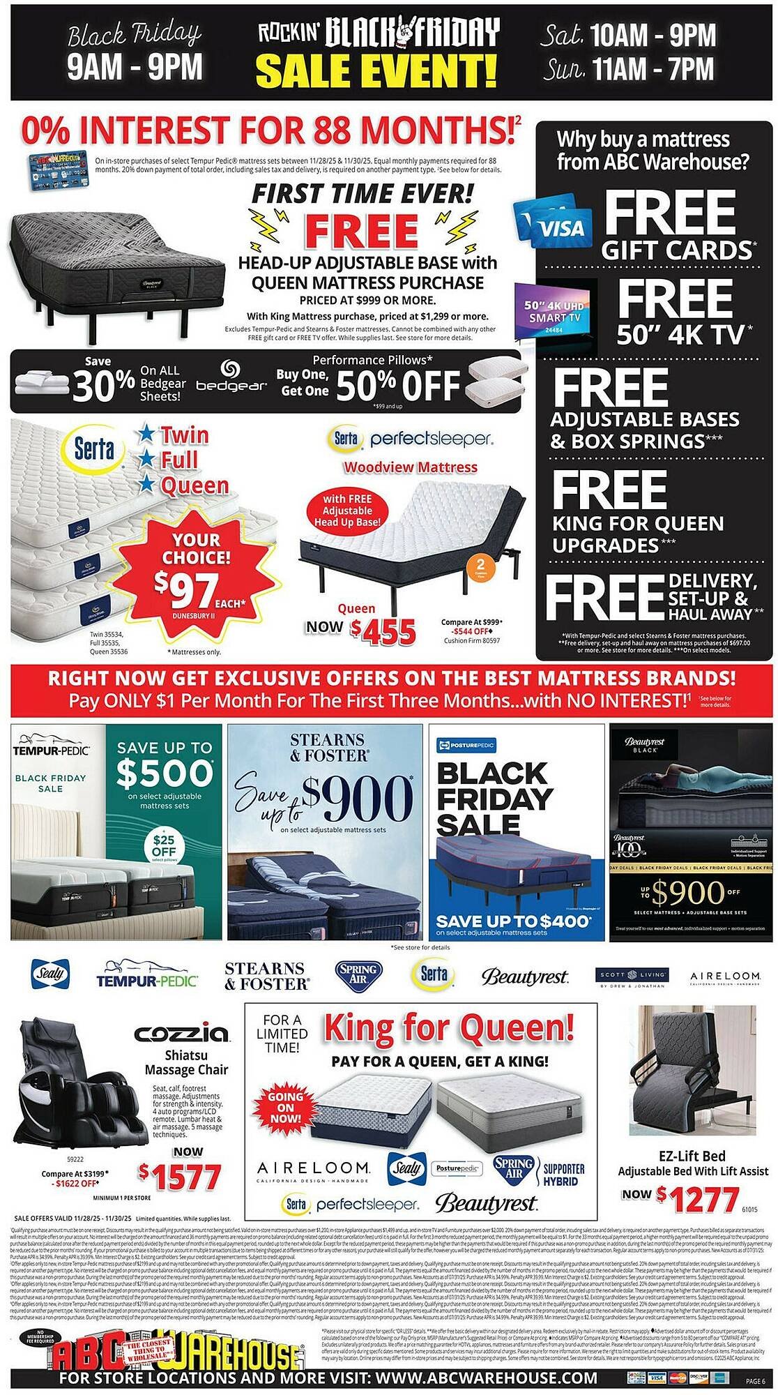 ABC Warehouse weekly ad (2025-11-23 - 2025-11-29)