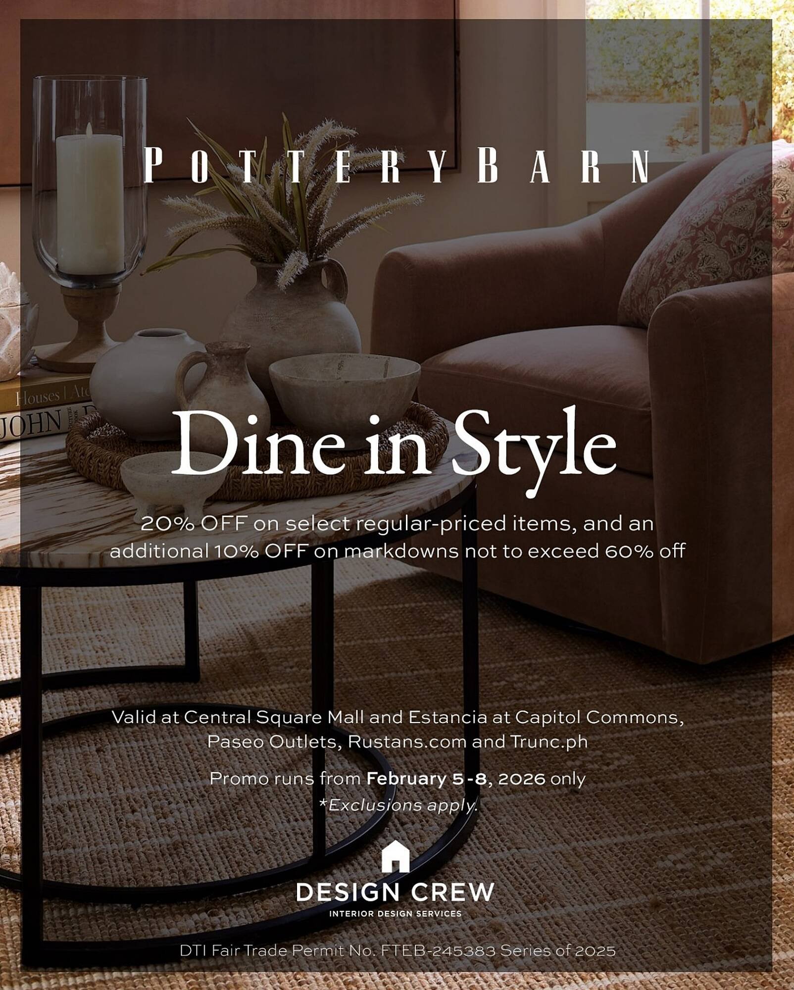 Pottery Barn weekly ad