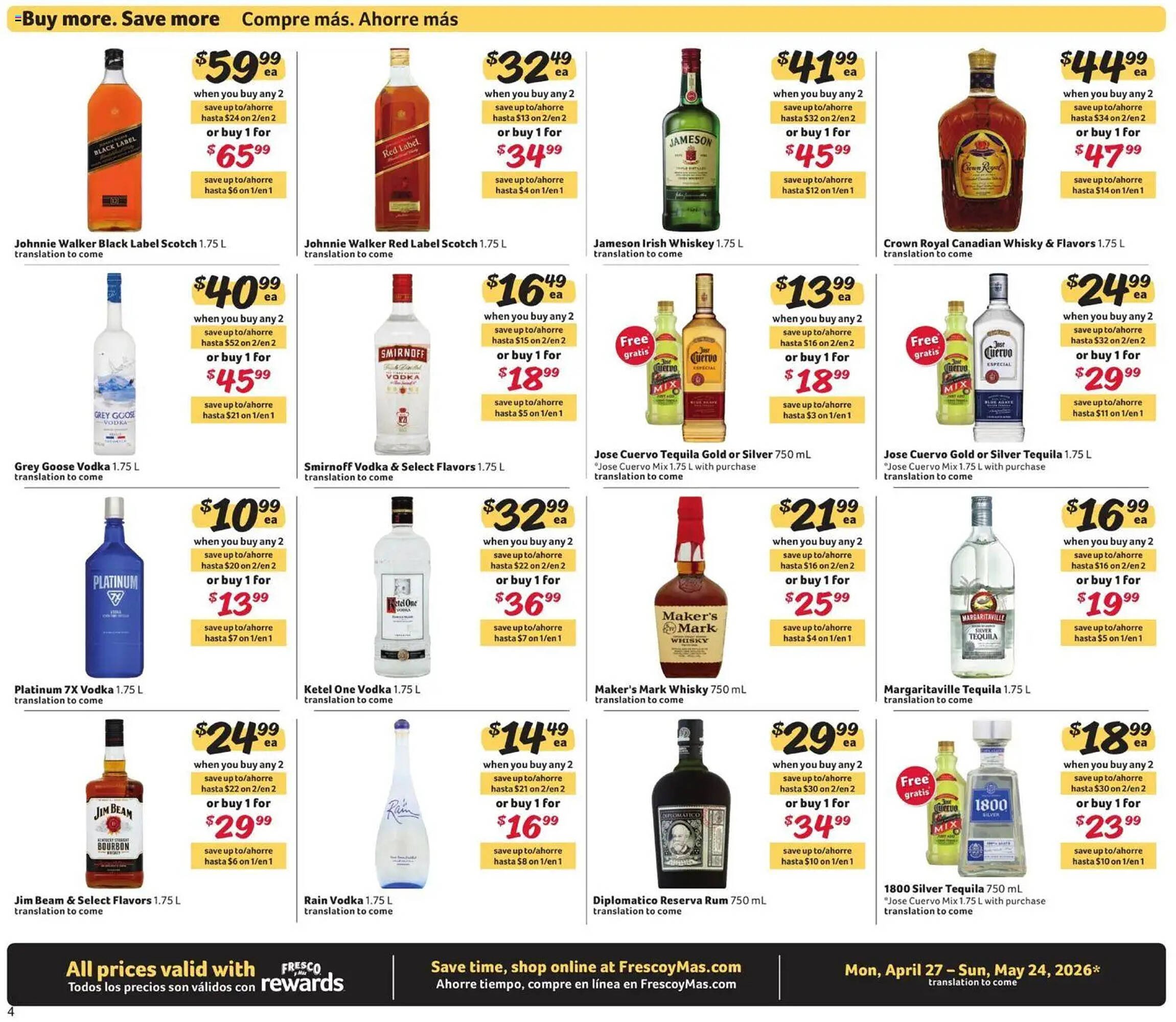 Fresco y Más weekly ad