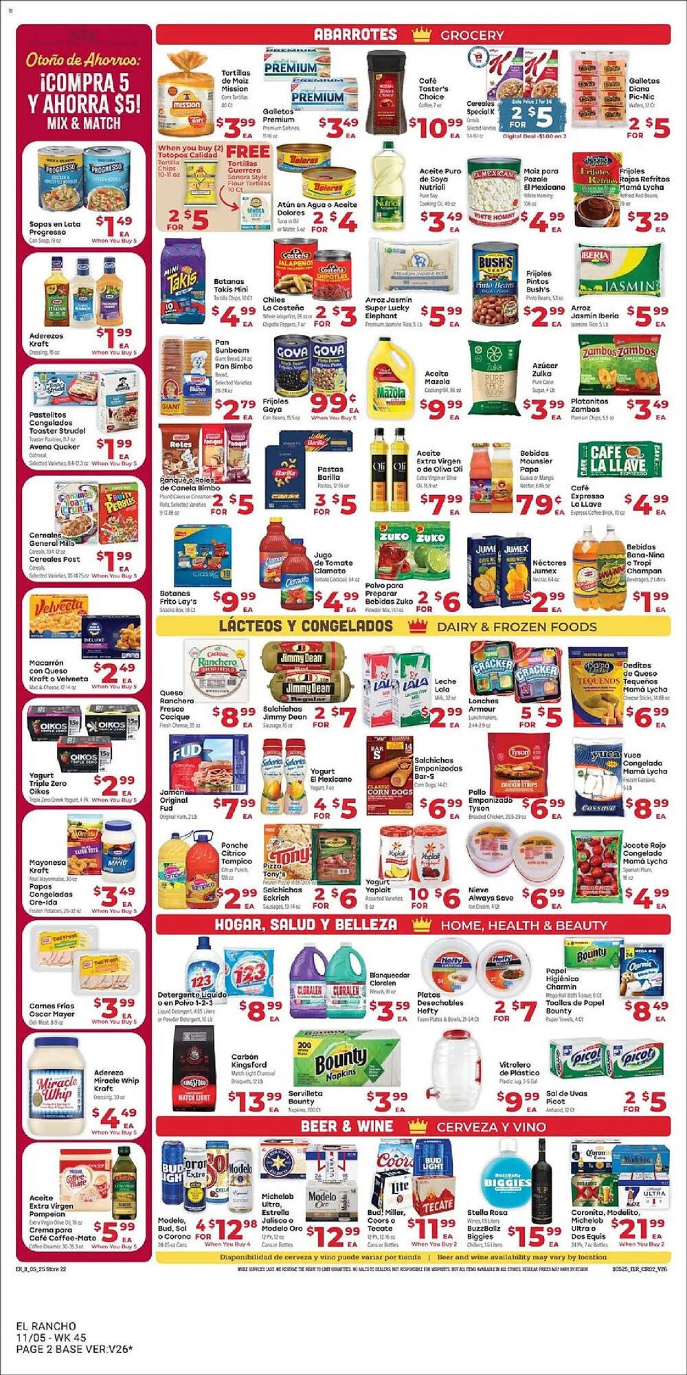 Supermercado El Rancho weekly ad (2025-11-05 - 2025-11-12) | 2