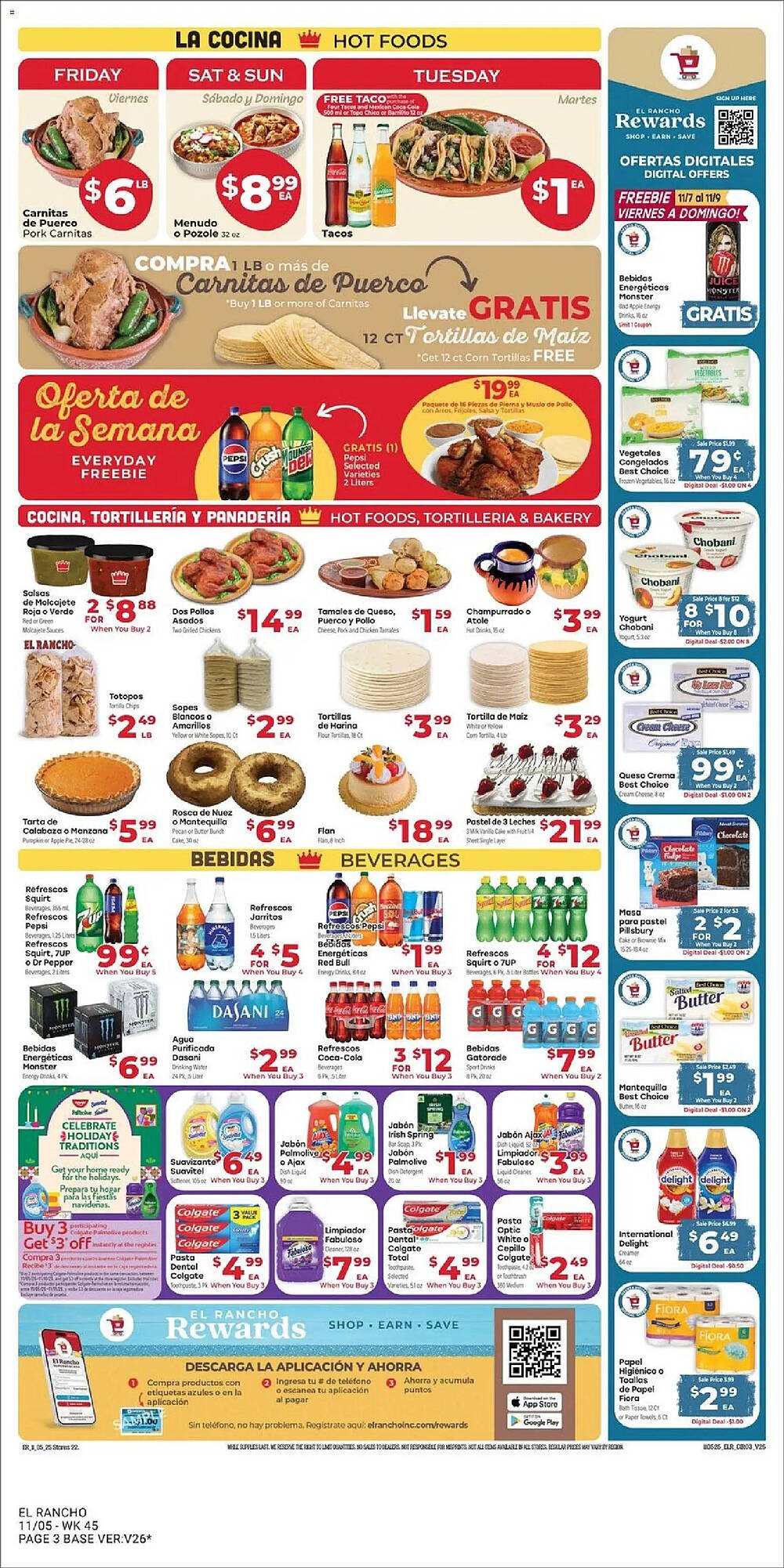 Supermercado El Rancho weekly ad (2025-11-05 - 2025-11-12) | 3