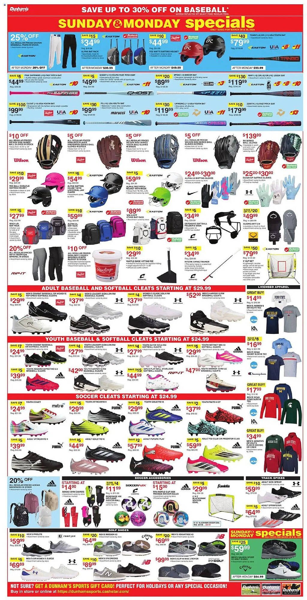 Dunham's Sports weekly ad