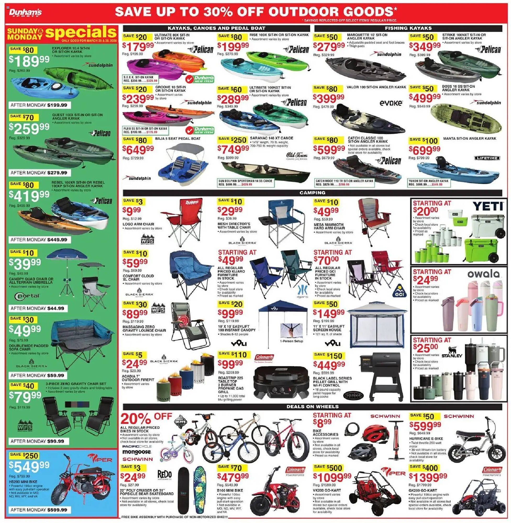 Dunham's Sports weekly ad