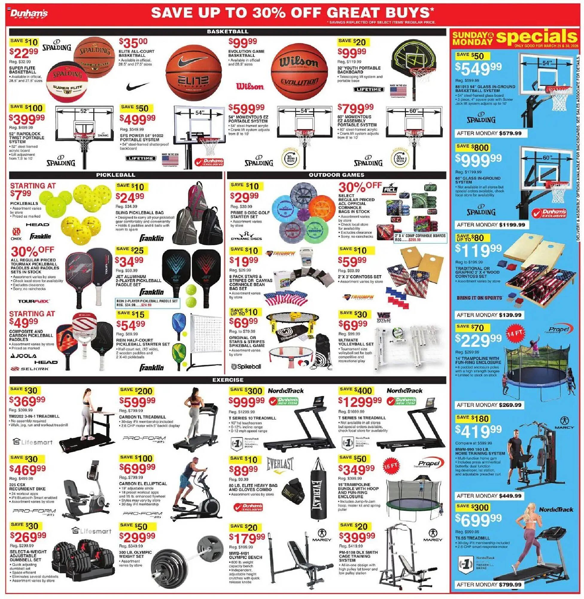 Dunham's Sports weekly ad