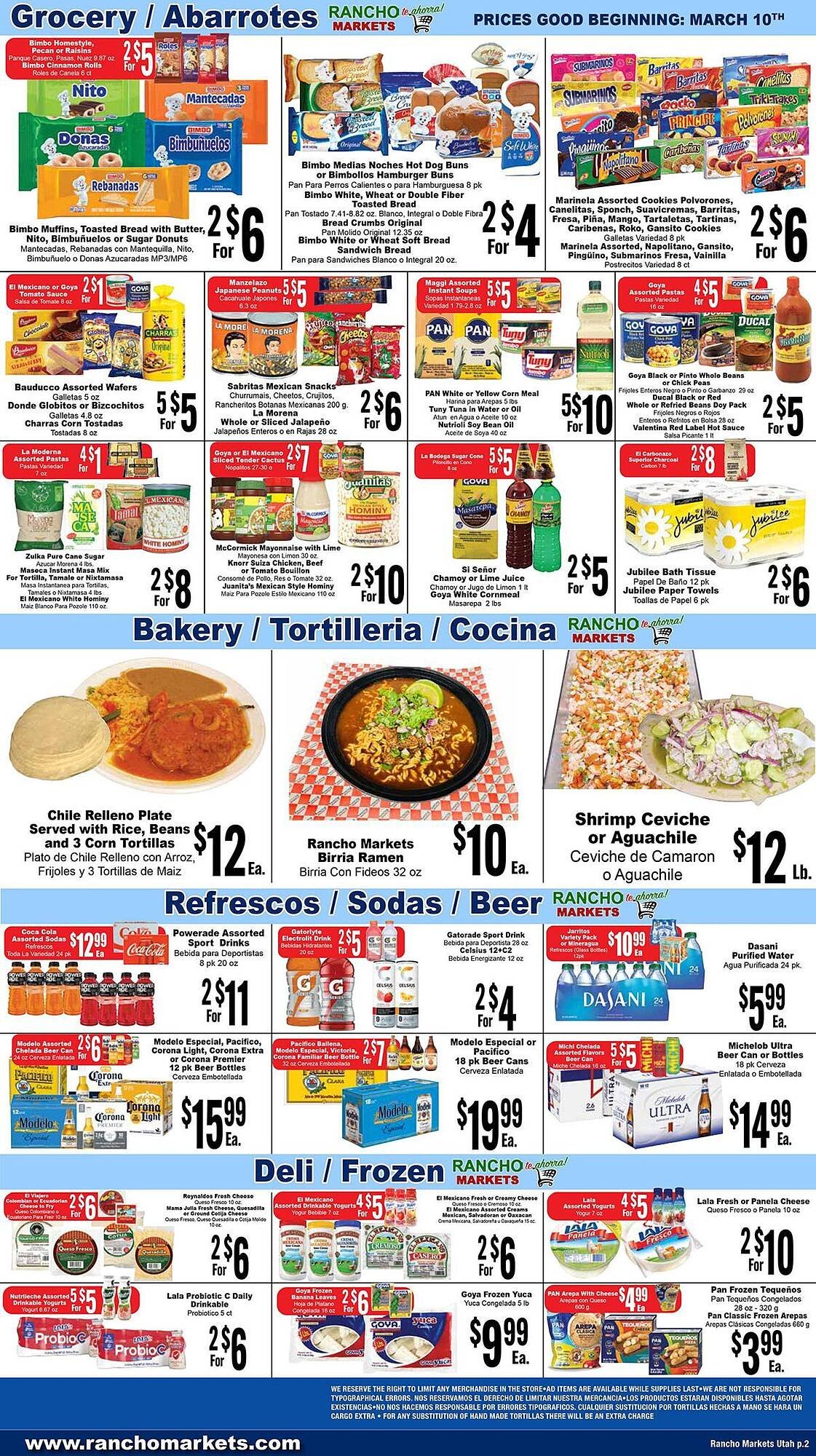 Rancho Markets weekly ad