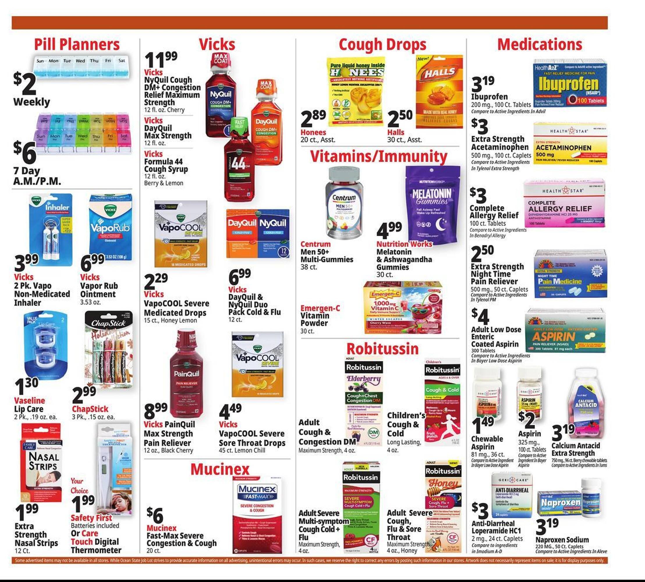 Ocean State Job Lot flyer