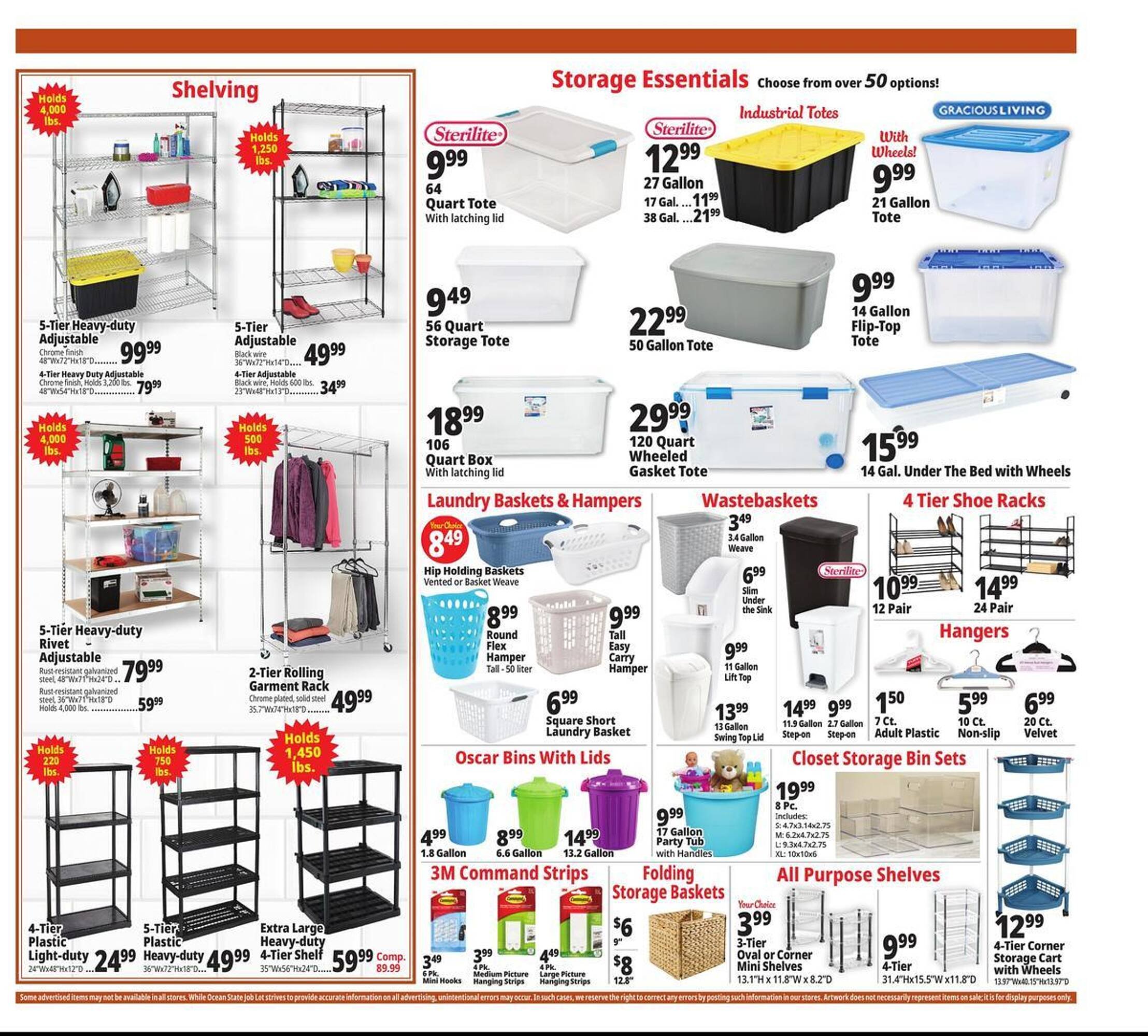 Ocean State Job Lot flyer