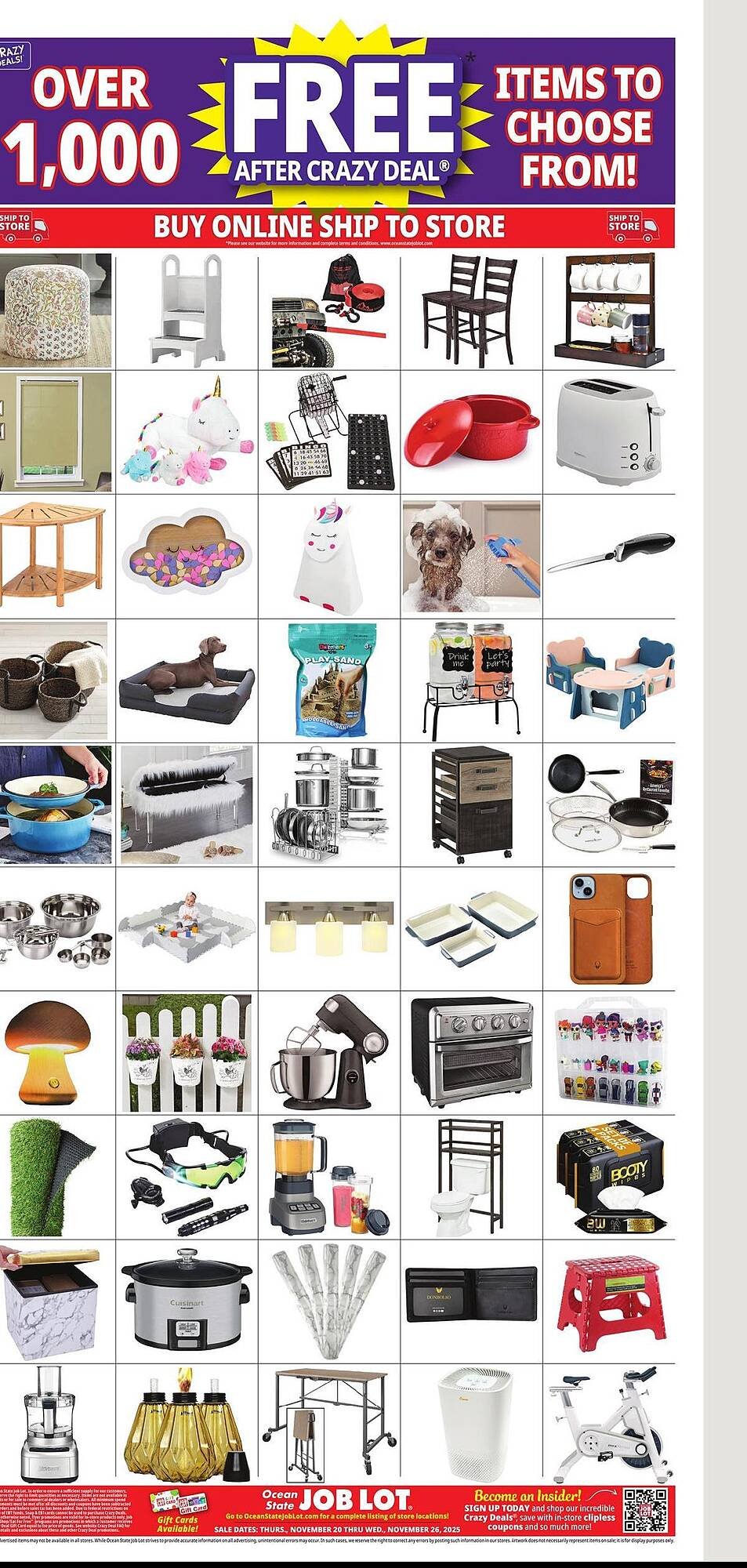 Ocean State Job Lot flyer