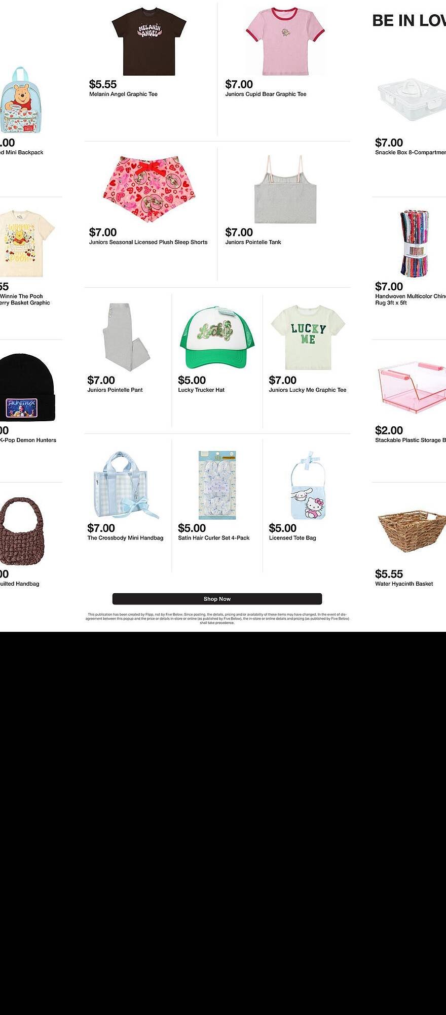 Five Below weekly ad