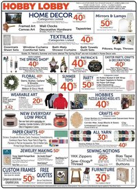 Hobby Lobby weekly ad