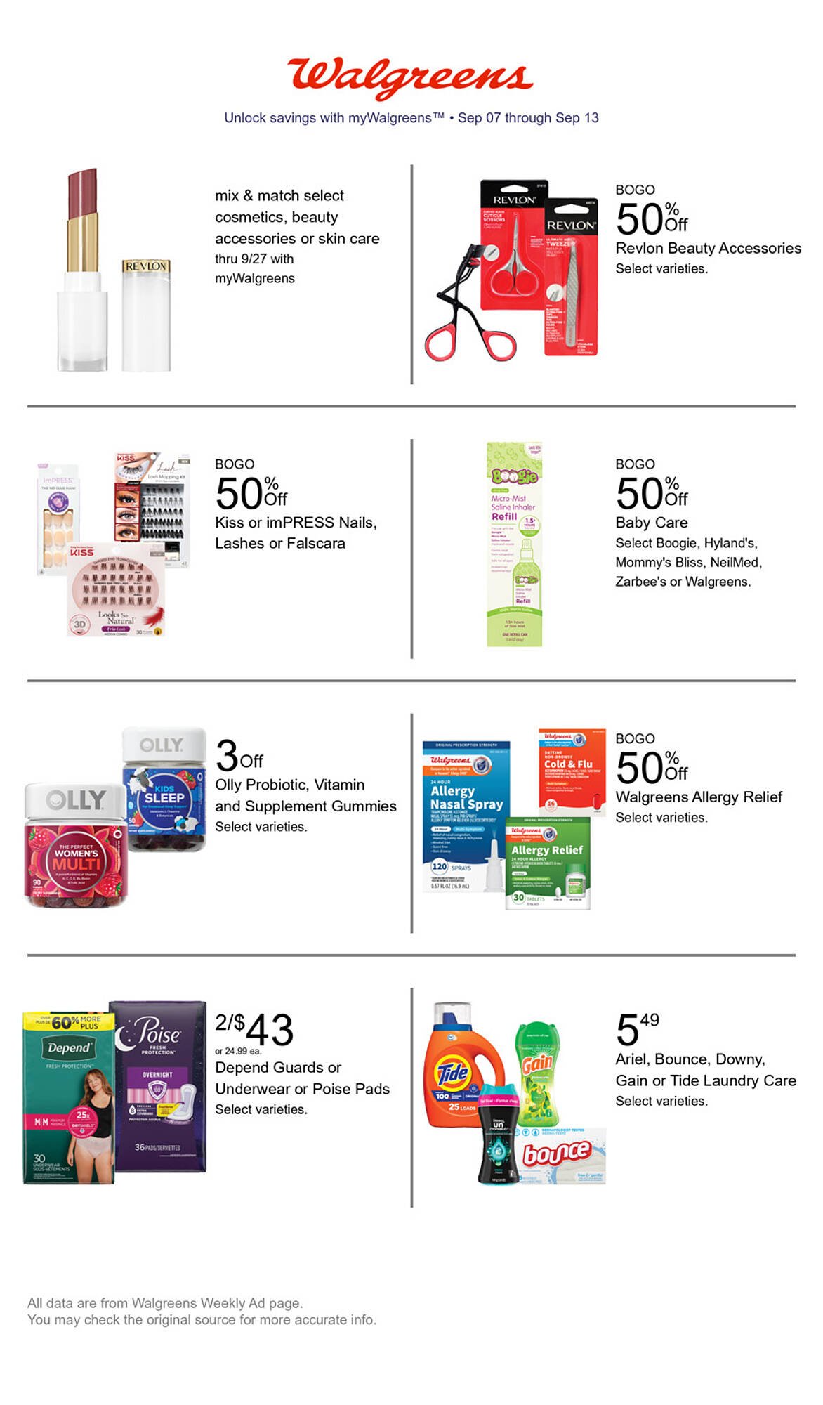 Walgreens weekly ad (2025-09-07 - 2025-09-13) | 1
