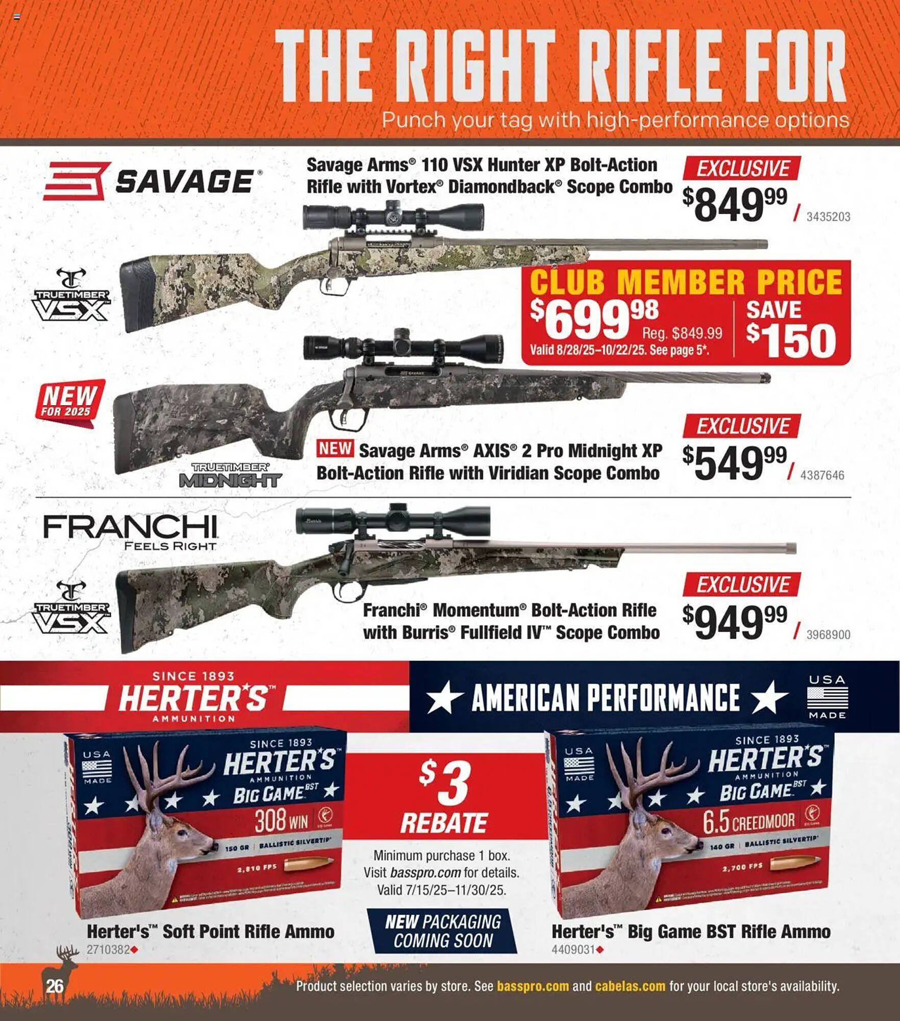 Cabela&#039;s weekly ad (2025-10-01 - 2026-01-02) | 26