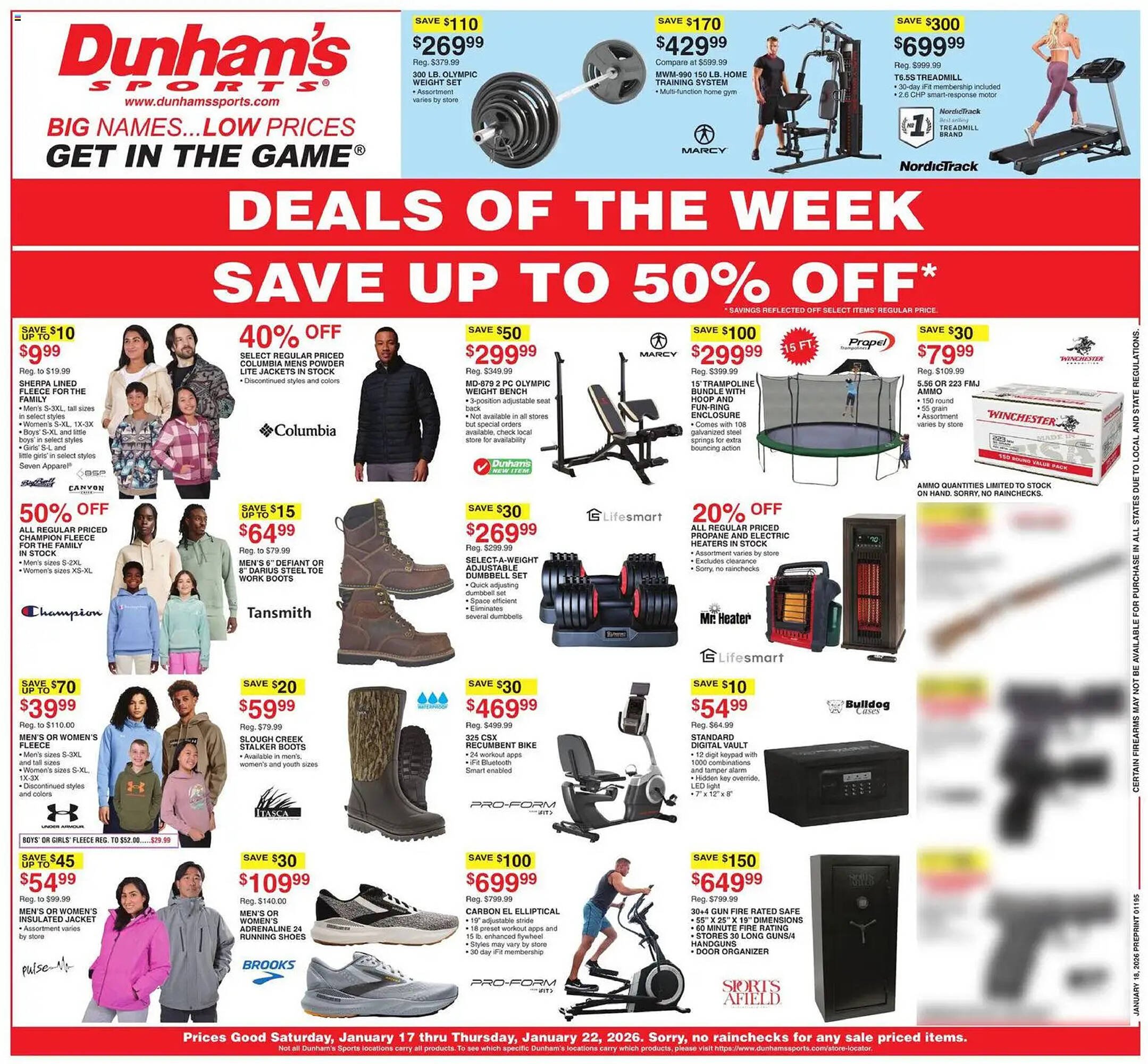 Dunham's Sports weekly ad