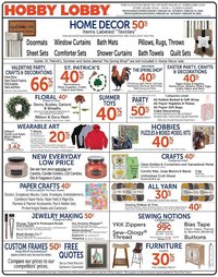 Hobby Lobby weekly ad