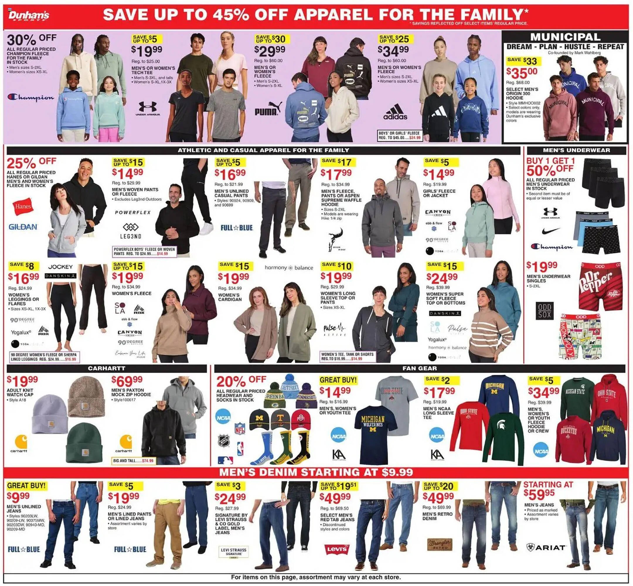 Dunham's Sports weekly ad