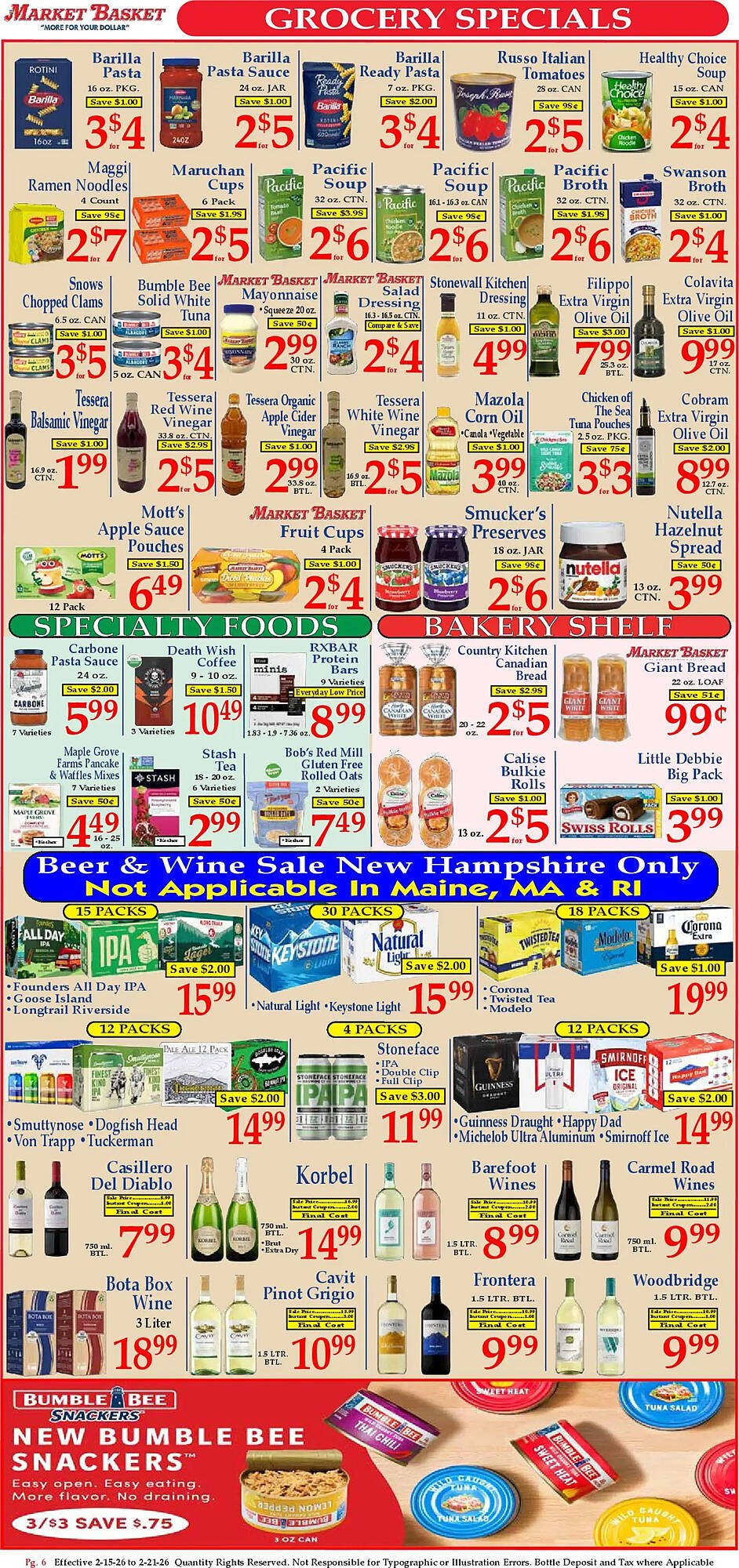 Market Basket weekly ad