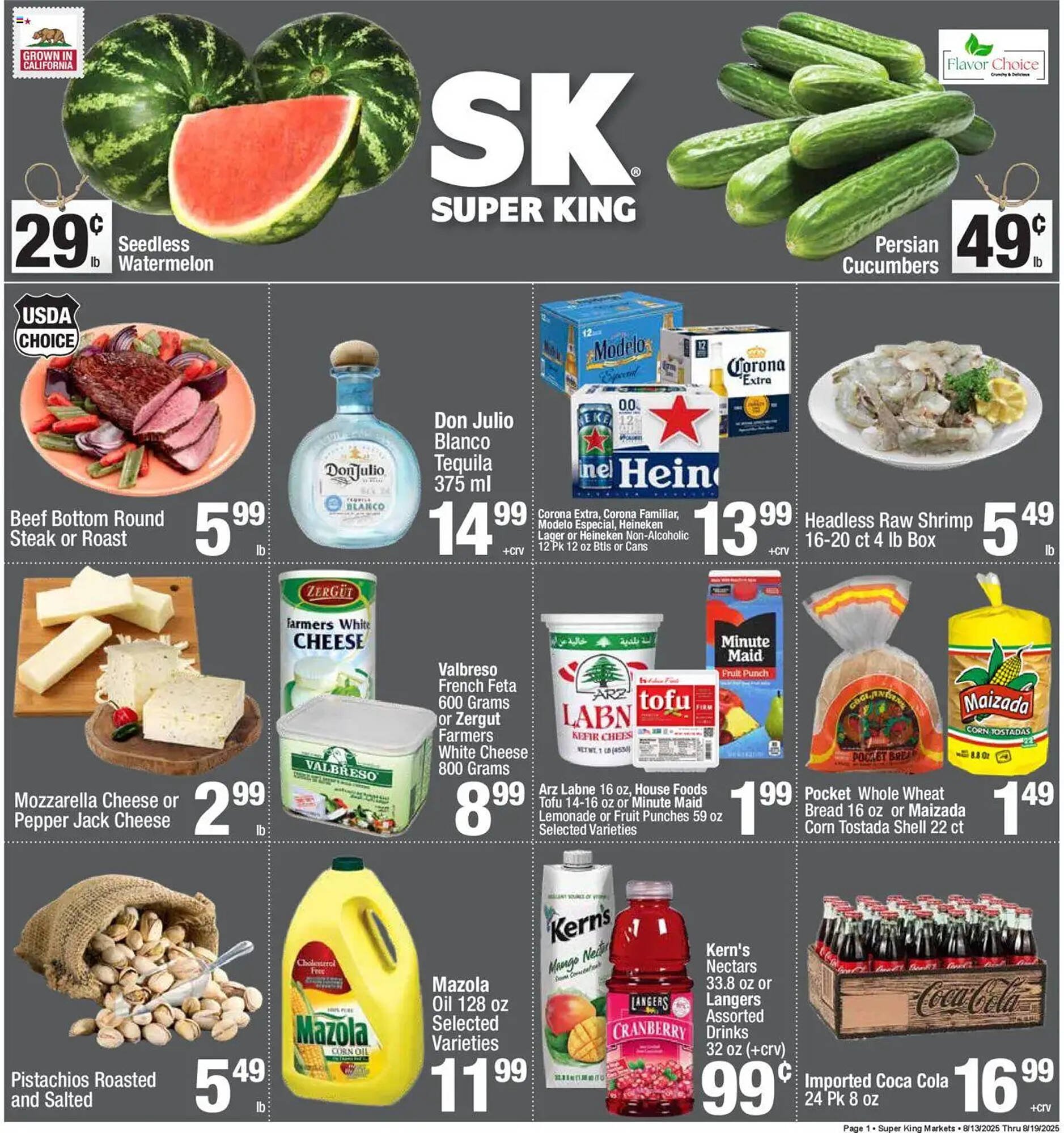 Super King Markets Weekly Ad (2025-08-13 - 2025-08-19) | 1