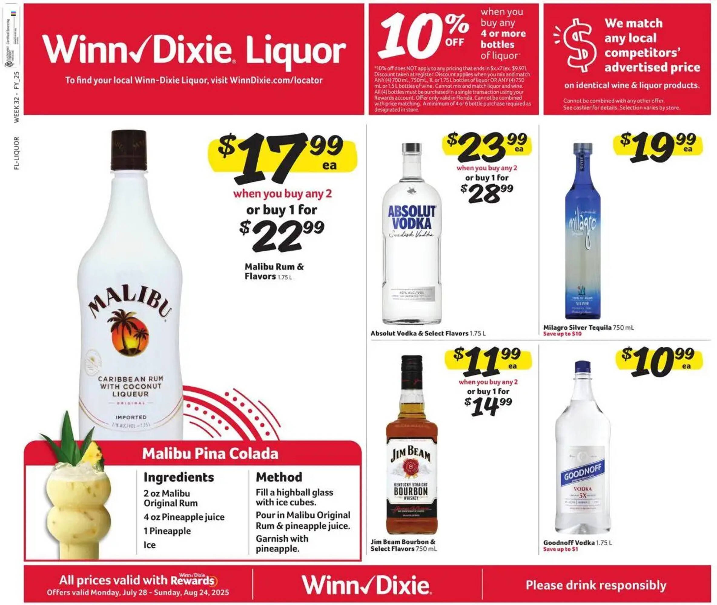 Winn Dixie Weekly Ad (2025-07-28 - 2025-08-25) | 1