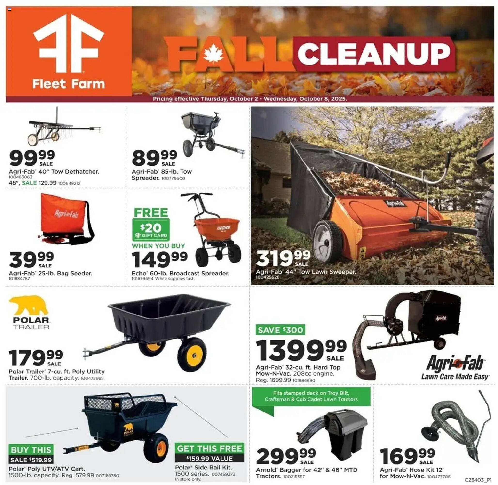 Mills Fleet Farm weekly ad (2025-10-02 - 2025-10-09) | 1