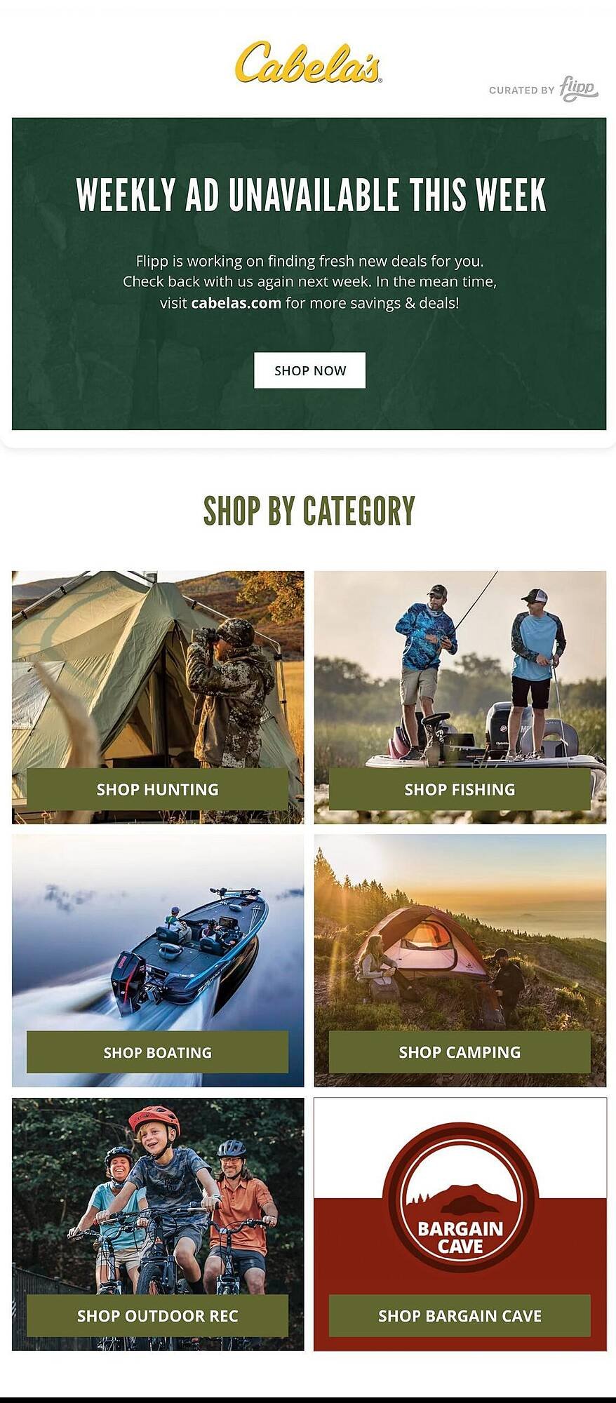 Cabela's weekly ad