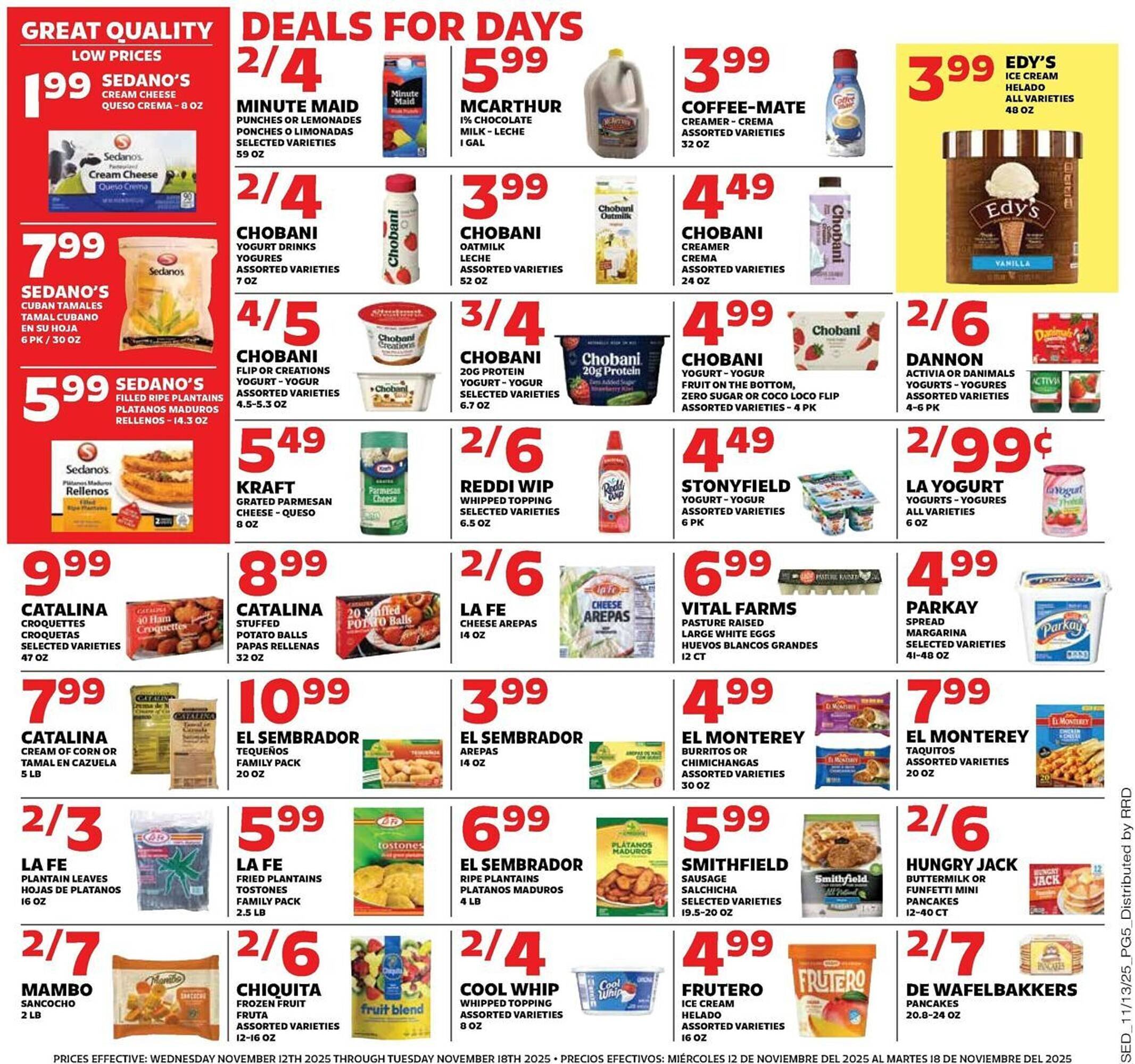 Sedano&#039;s weekly ad