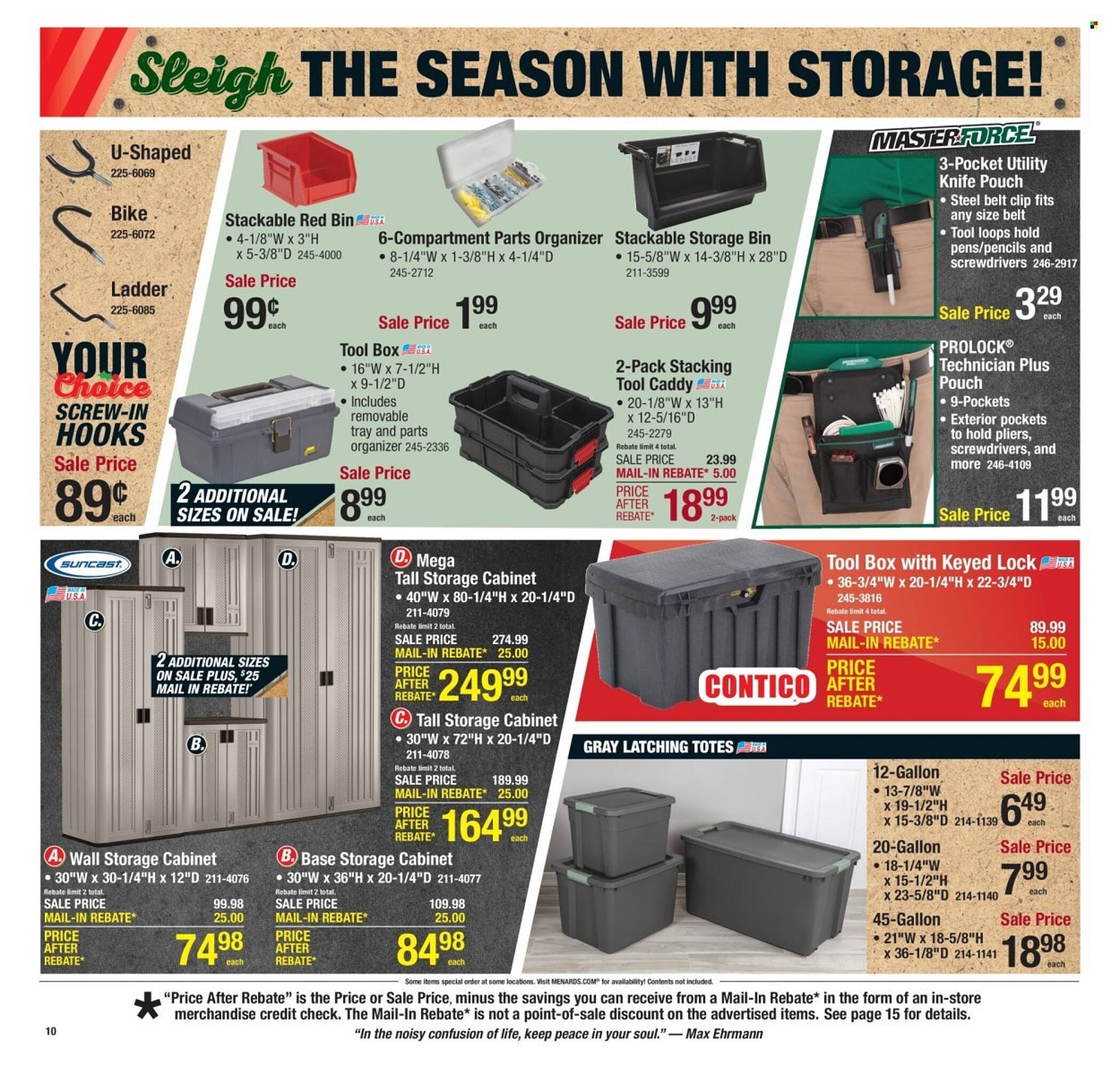 Menards weekly ad