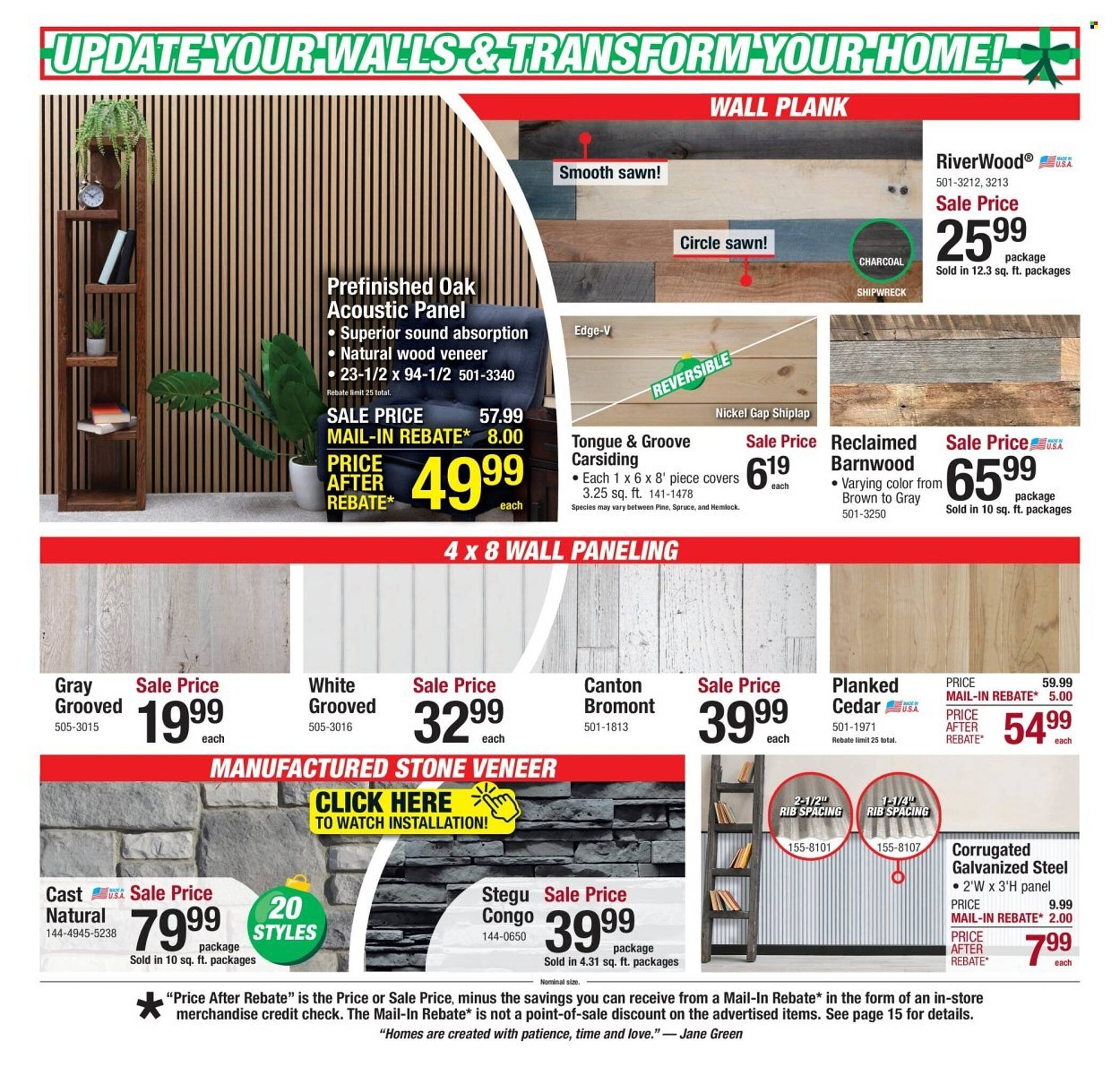 Menards weekly ad