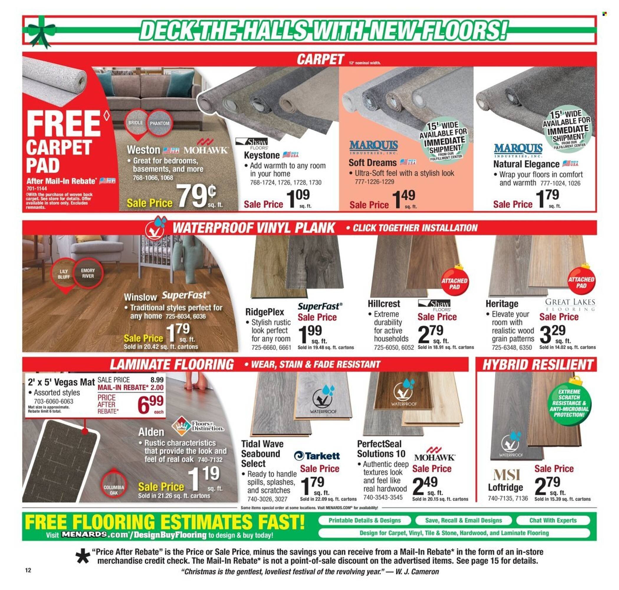Menards weekly ad