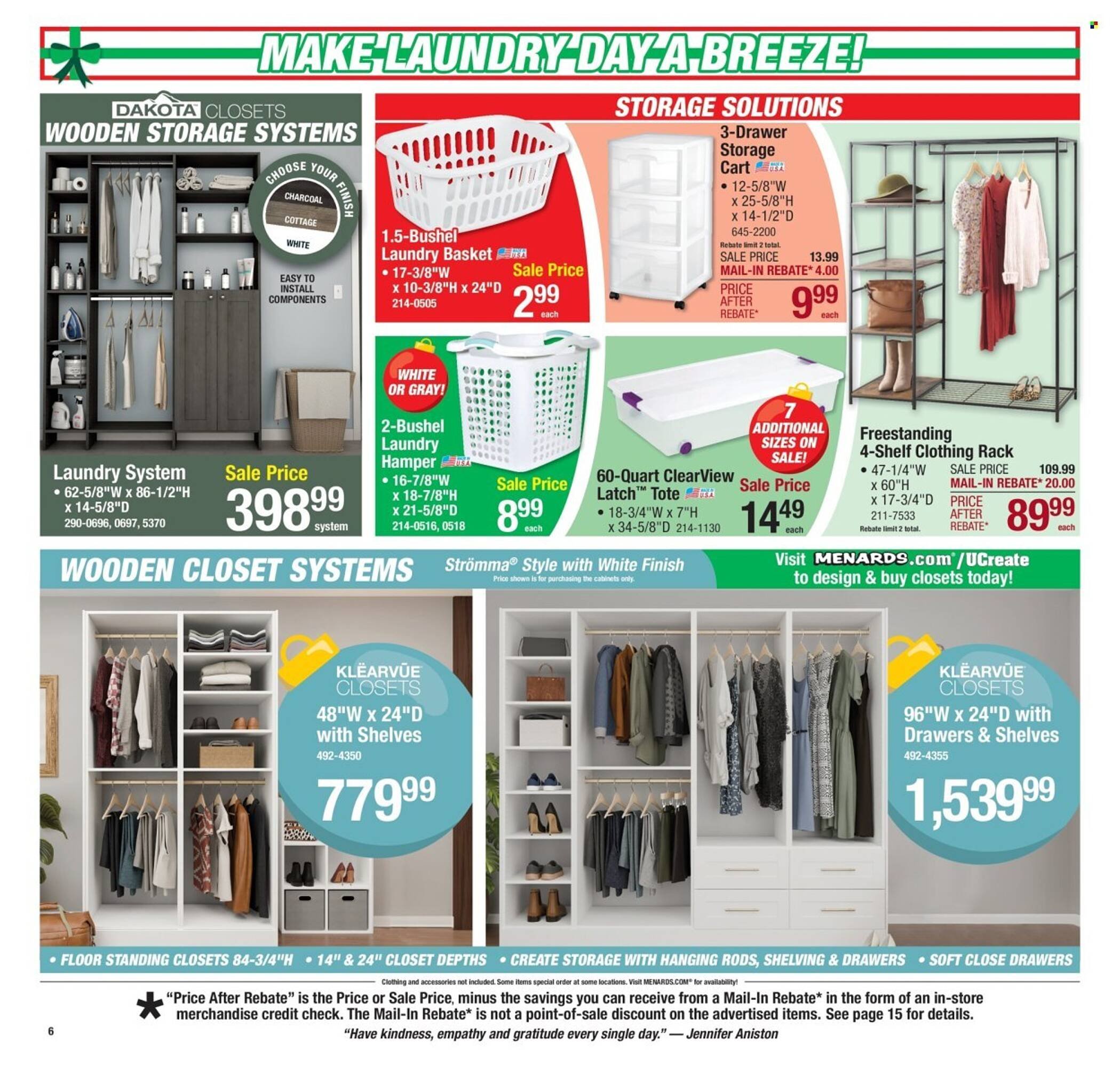 Menards weekly ad