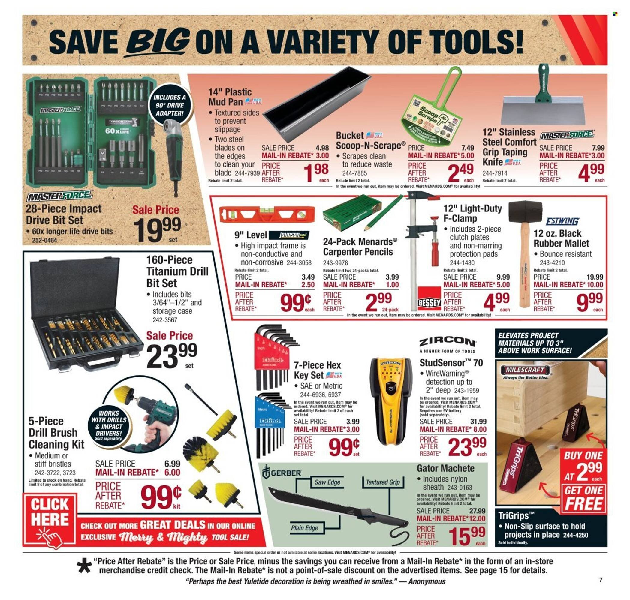 Menards weekly ad