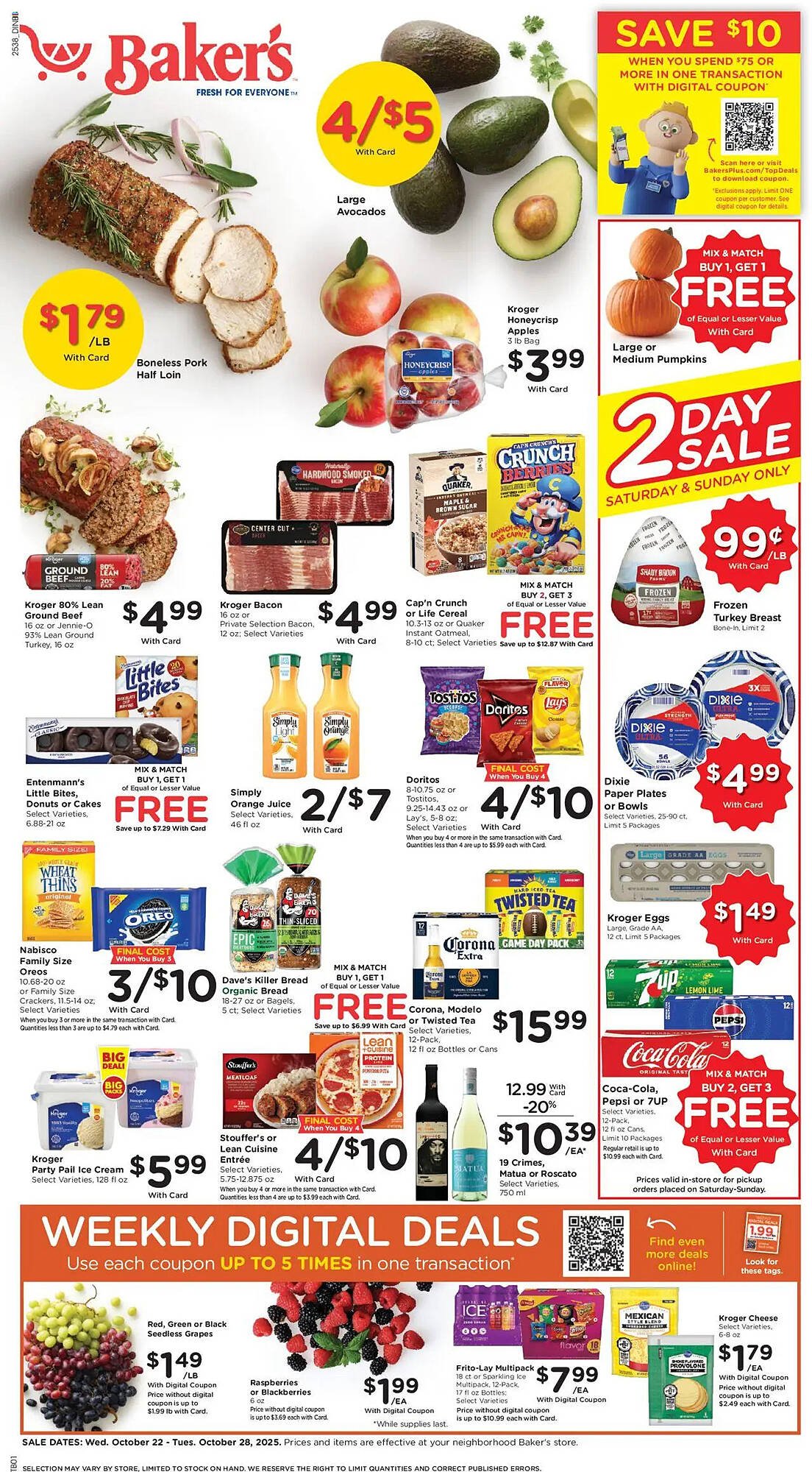 Baker&#039;s weekly ad (2025-10-22 - 2025-10-28) | 1