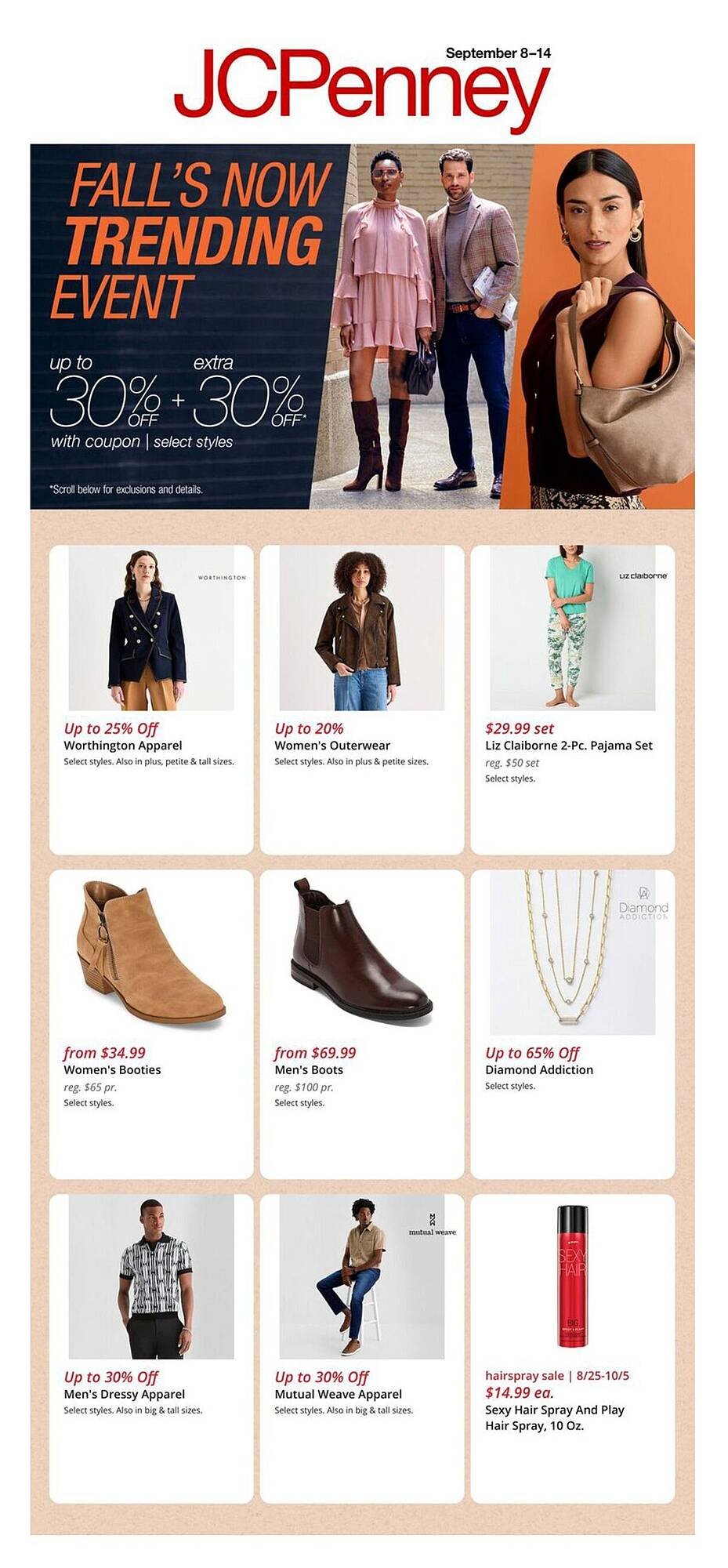 JC Penney weekly ad (2025-09-08 - 2025-09-14) | 1