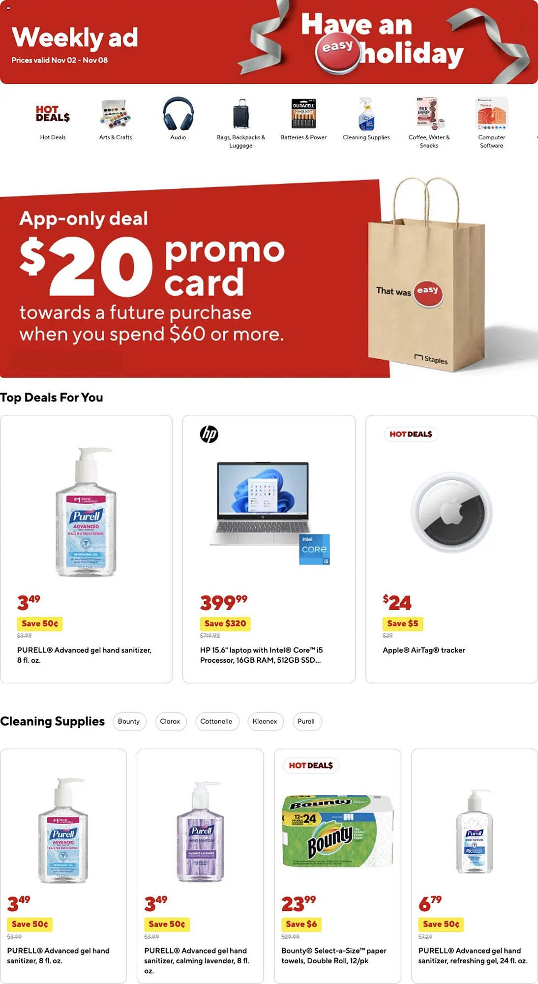 Staples weekly ad (2025-11-02 - 2025-11-08) | 1