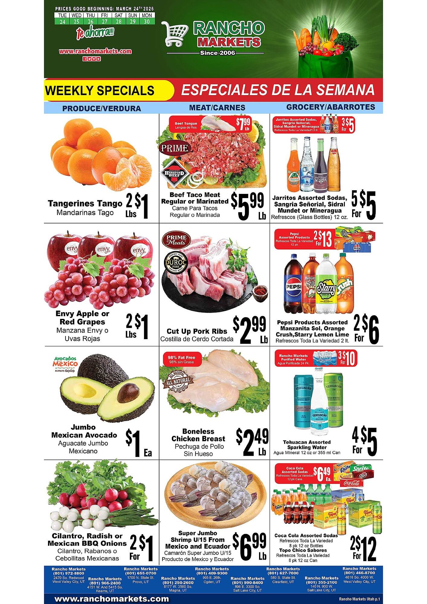 Rancho Markets weekly ad
